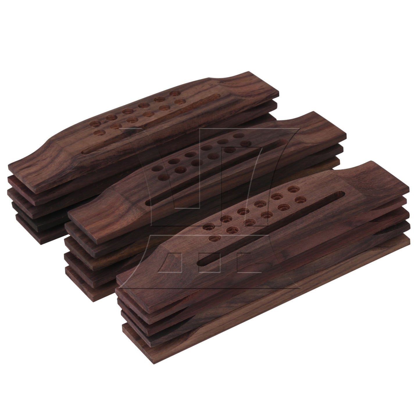 Rosewood Guitar Bridge for 12 String Folk Acoustic Guitar BQLZR 160mm x 43mm