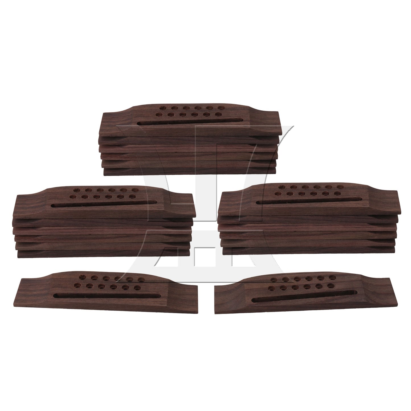 Rosewood Guitar Bridge for 12 String Folk Acoustic Guitar BQLZR 160mm x 43mm