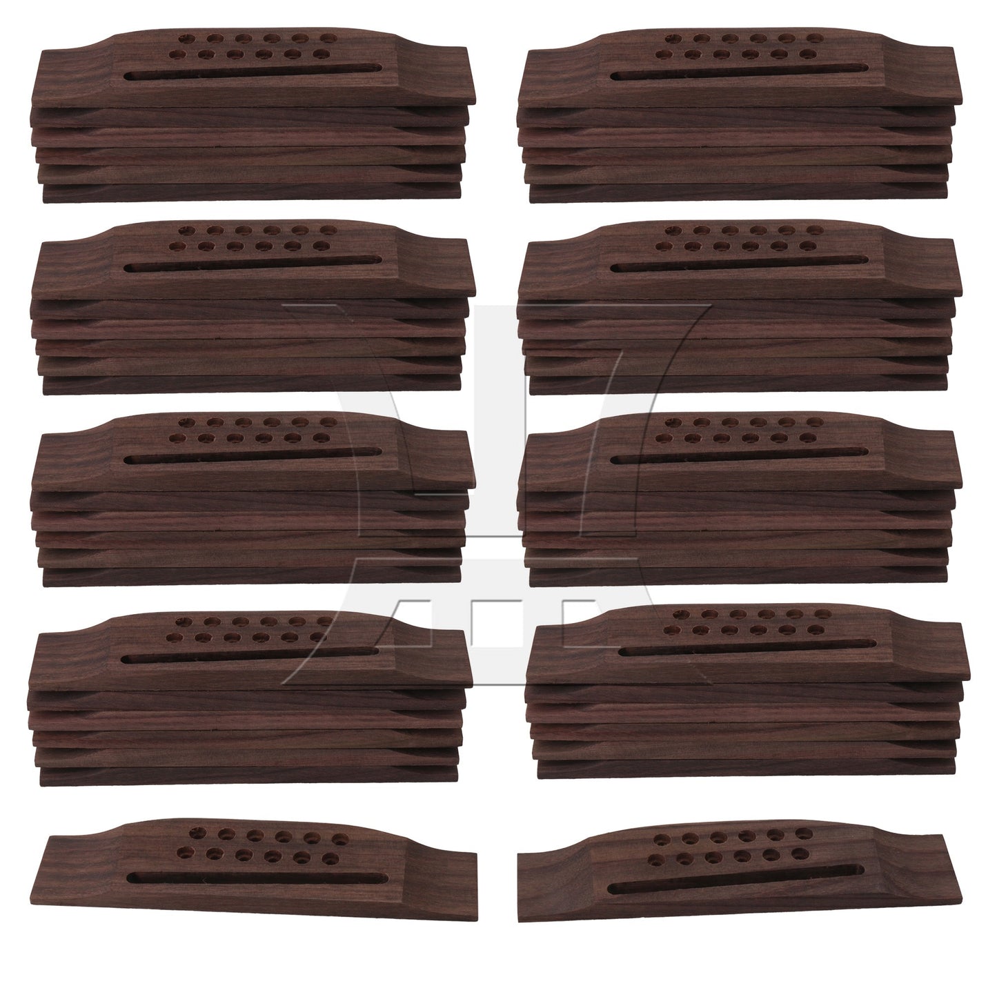 Rosewood Guitar Bridge for 12 String Folk Acoustic Guitar BQLZR 160mm x 43mm