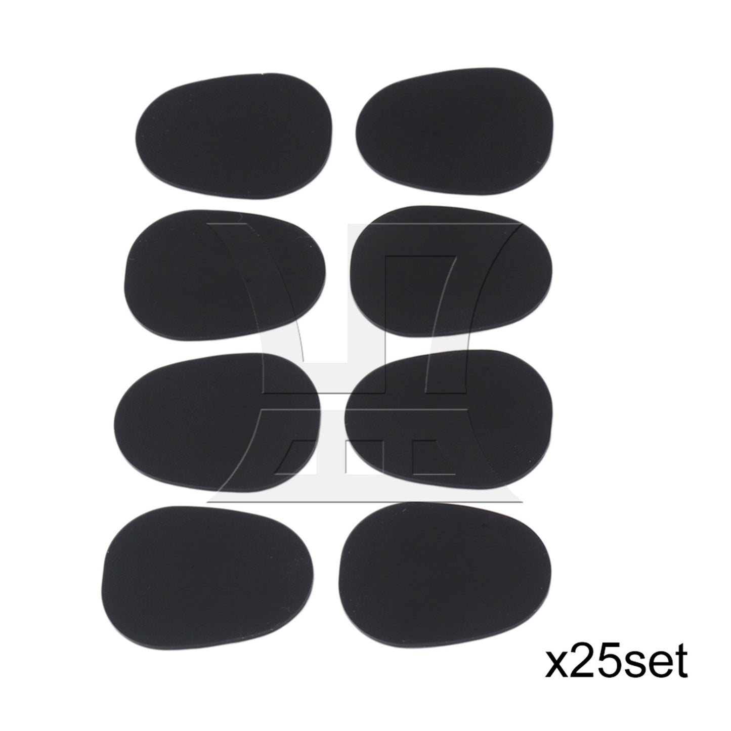 8 Alto/Tenor Saxophone Mouthpiece patches pads black