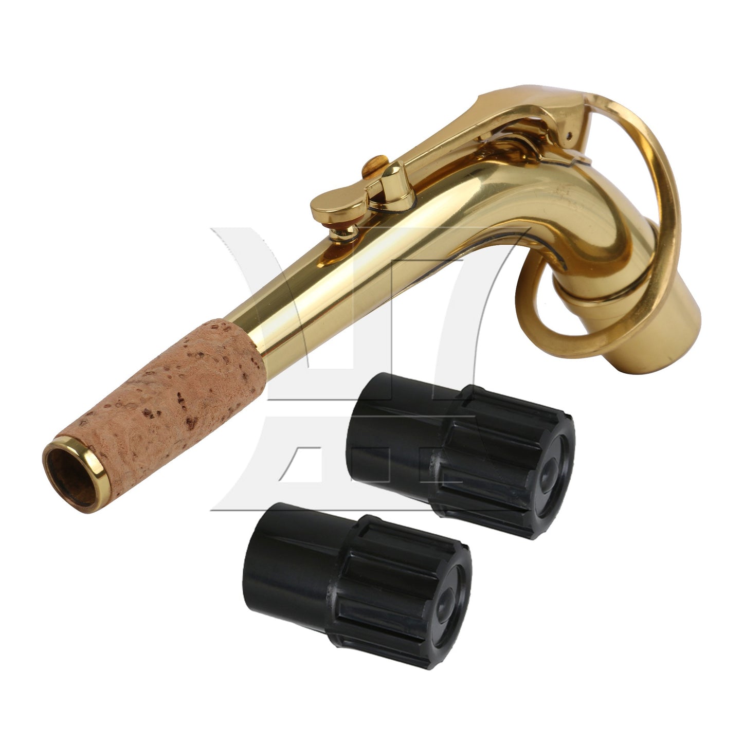 2.1cm Connector Dia Golden Saxophone Bend Neck for Alto Saxophone Part