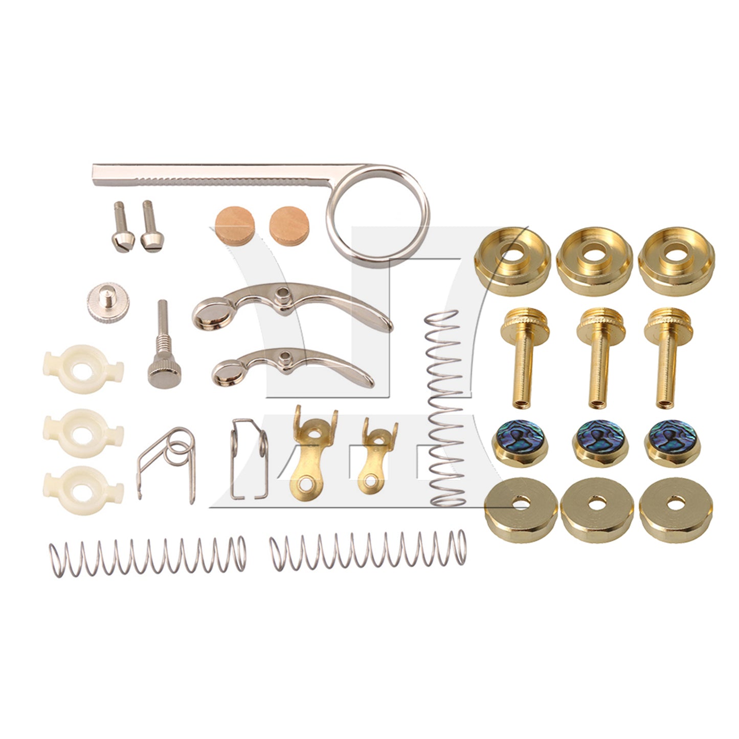 BQLZR Valve Spring with Screw and Key Trumpet Finger Button Replacement Part Kit