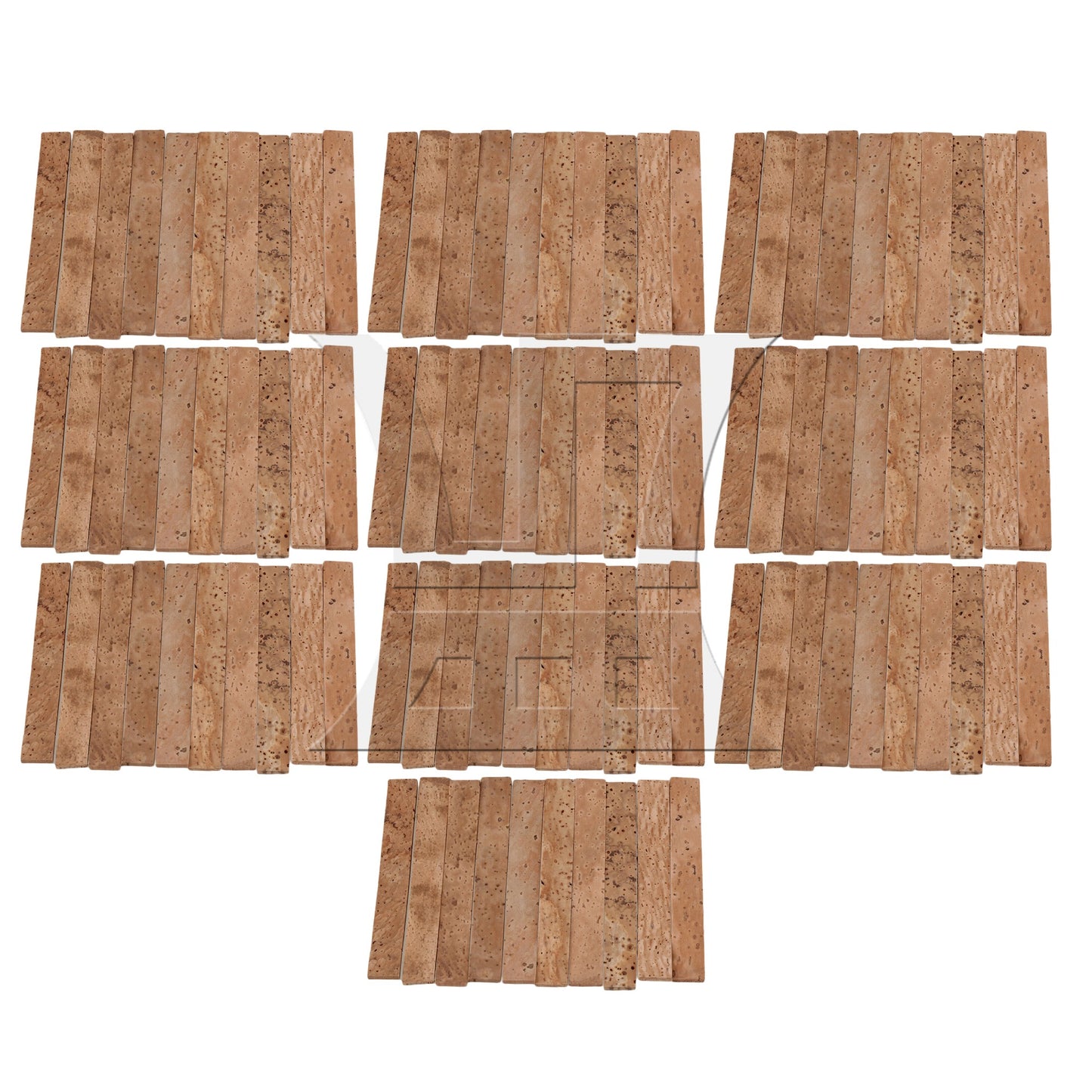 10PCS Natural Clarinet Neck Cork Sheet 8.1x1.15cm