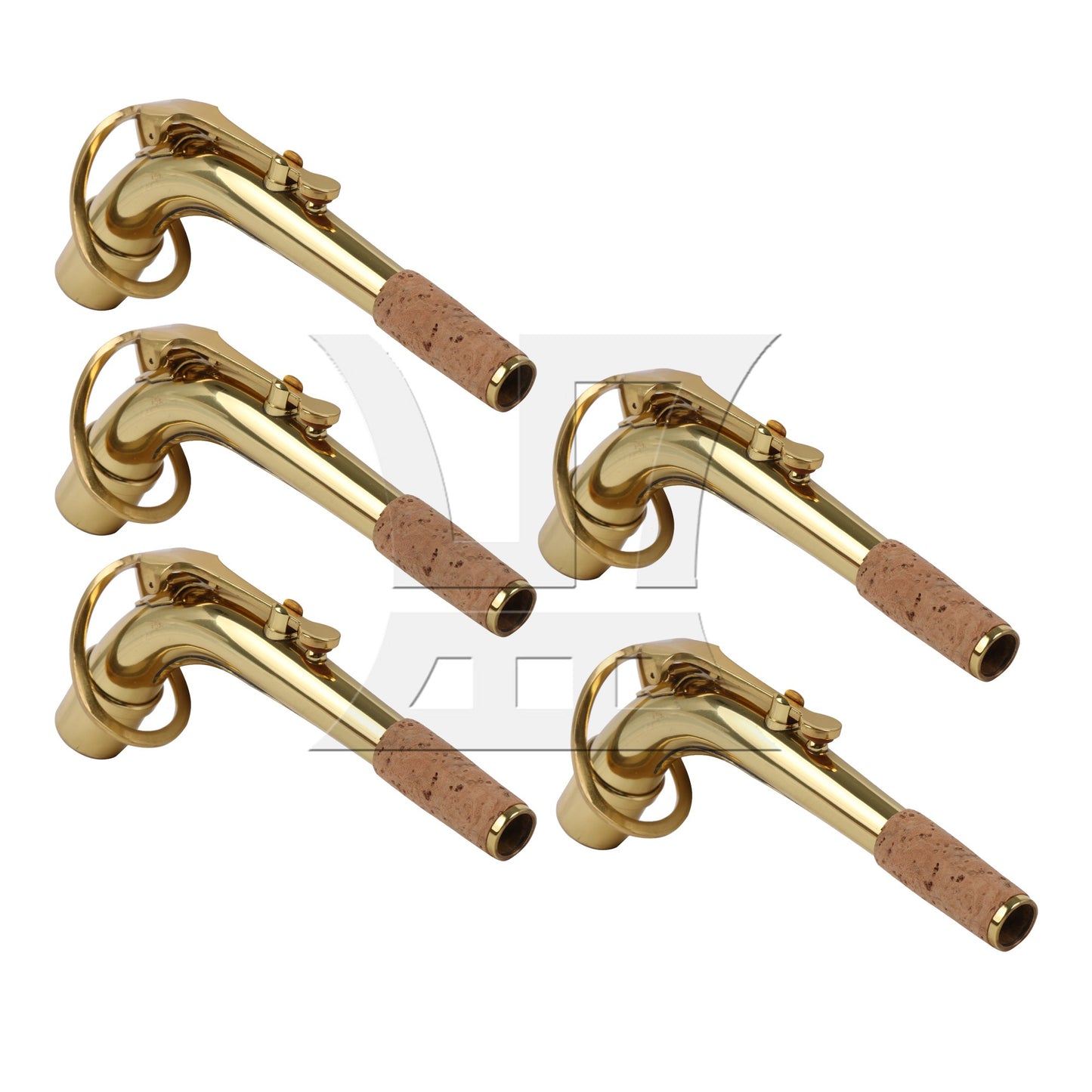 2.1cm Connector Dia Golden Saxophone Bend Neck for Alto Saxophone Part