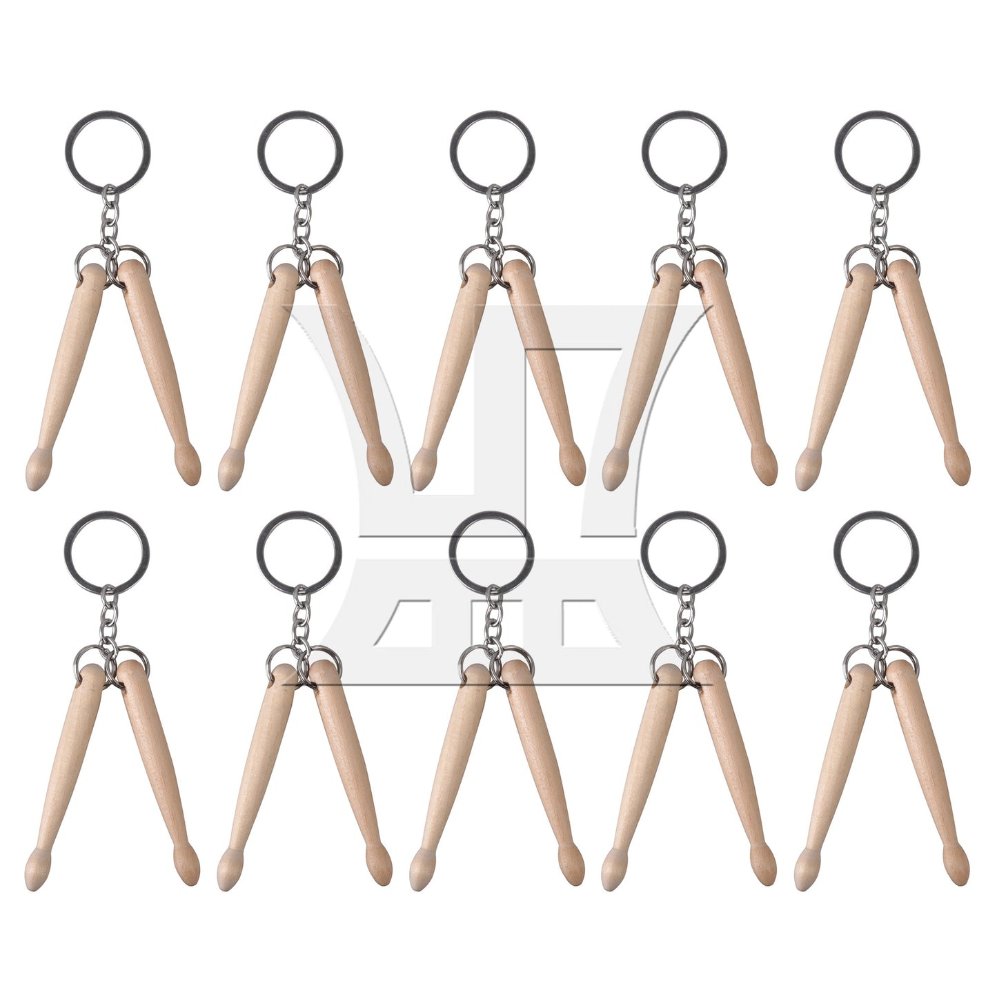Mini Collectible Wooden Drumstick Keychain Keyring For Special Musiclily Gift