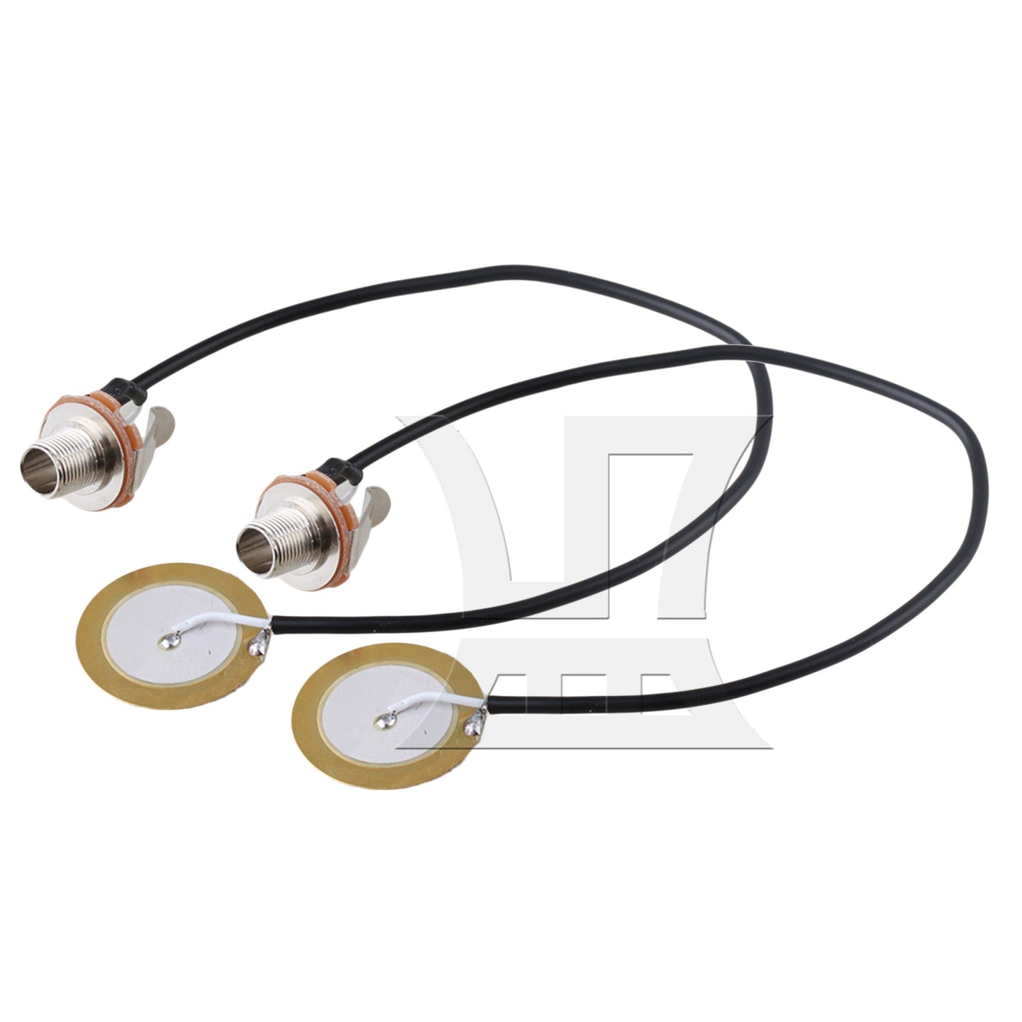 Guitar Transducer Pre-Wired Amplifier Piezo 1/4" Jack Pickup Mic Contact