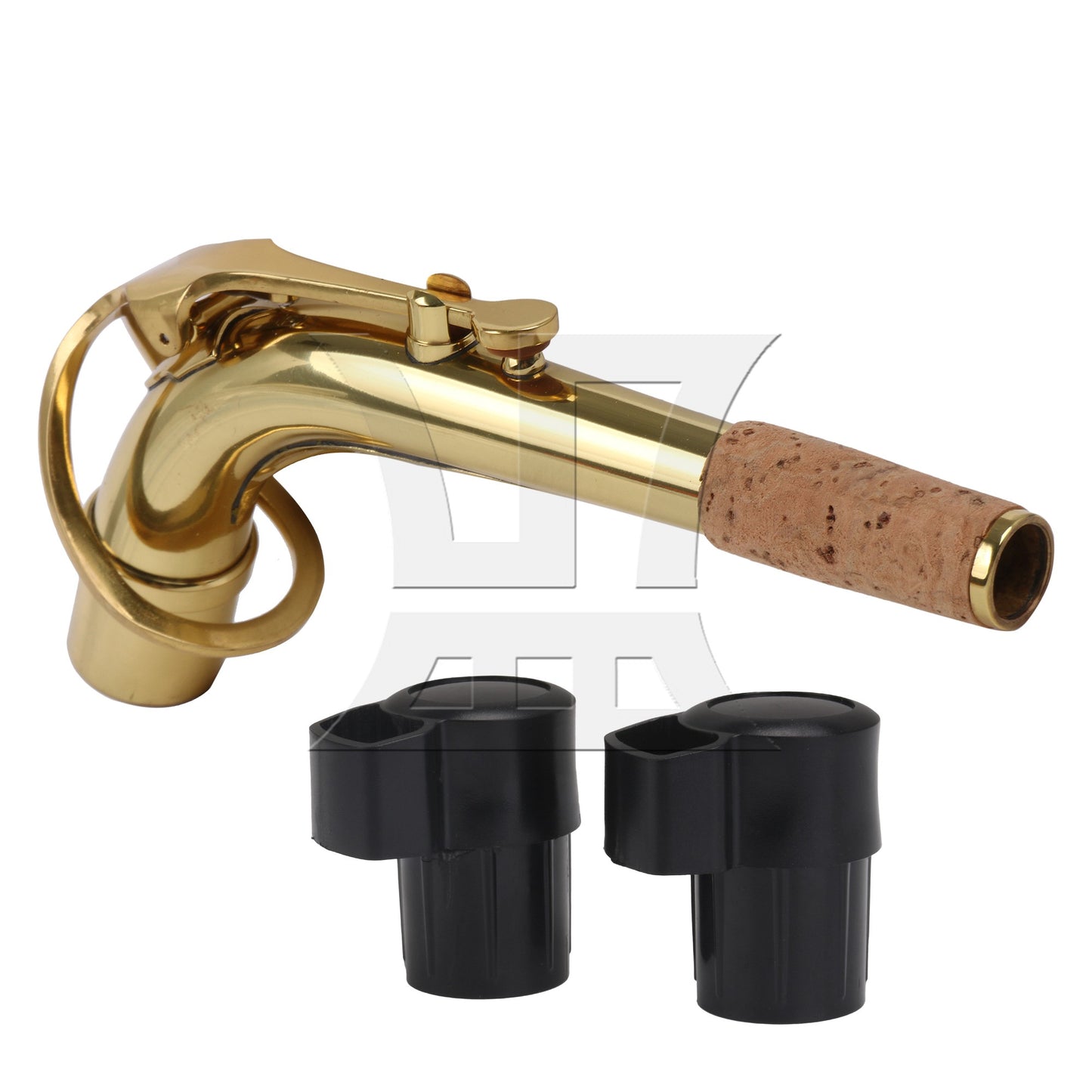 2.1cm Connector Dia Golden Saxophone Bend Neck for Alto Saxophone Part