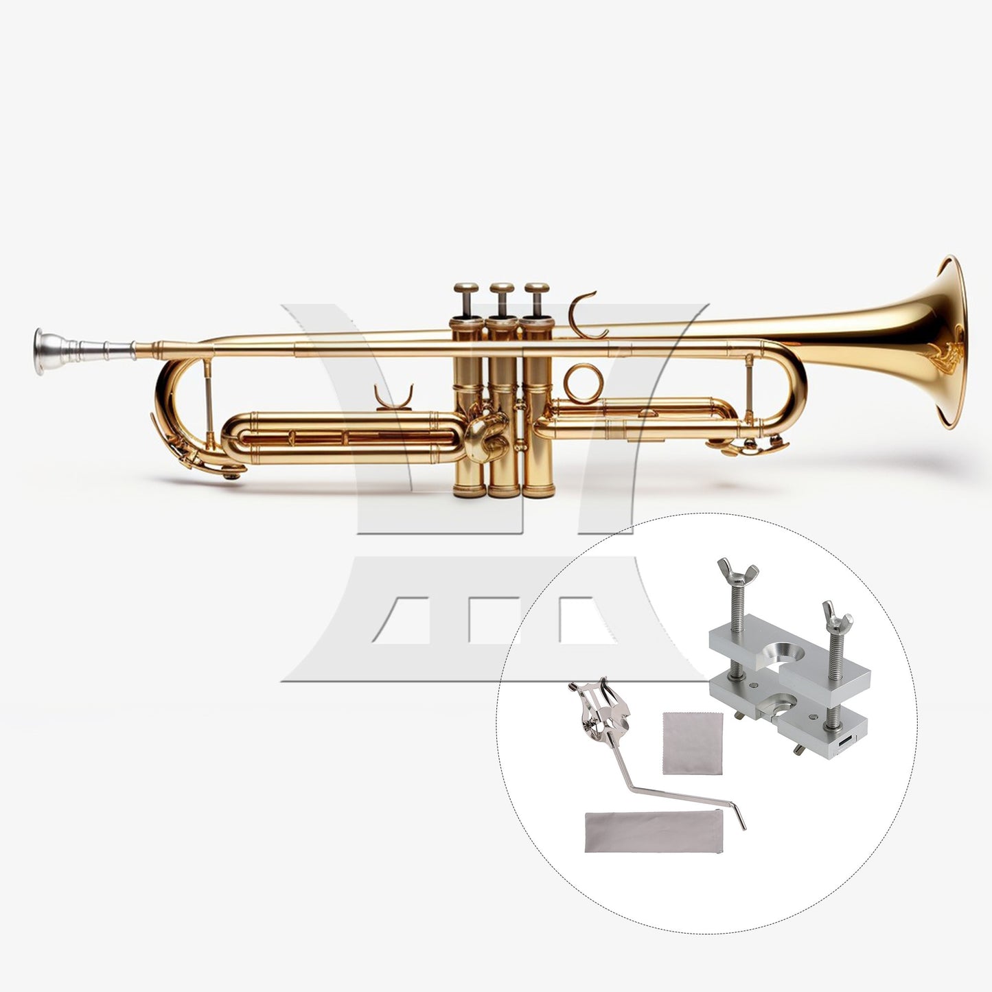 Trumpet Mouthpiece Puller Remover Metal Plating Sheet Music Clip Stand Holder
