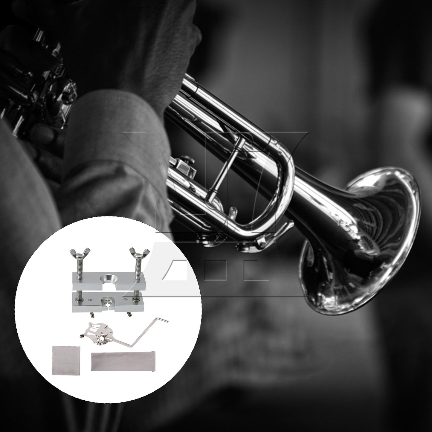 Trumpet Mouthpiece Puller Remover Metal Plating Sheet Music Clip Stand Holder