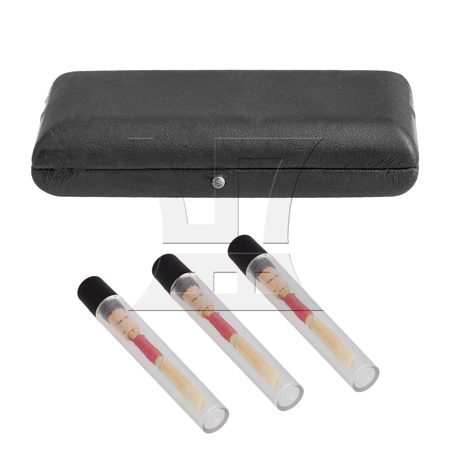 Black Oboe Reed Case For 3PCS Reeds Hold 9.2 x 4.5x 1.5cm