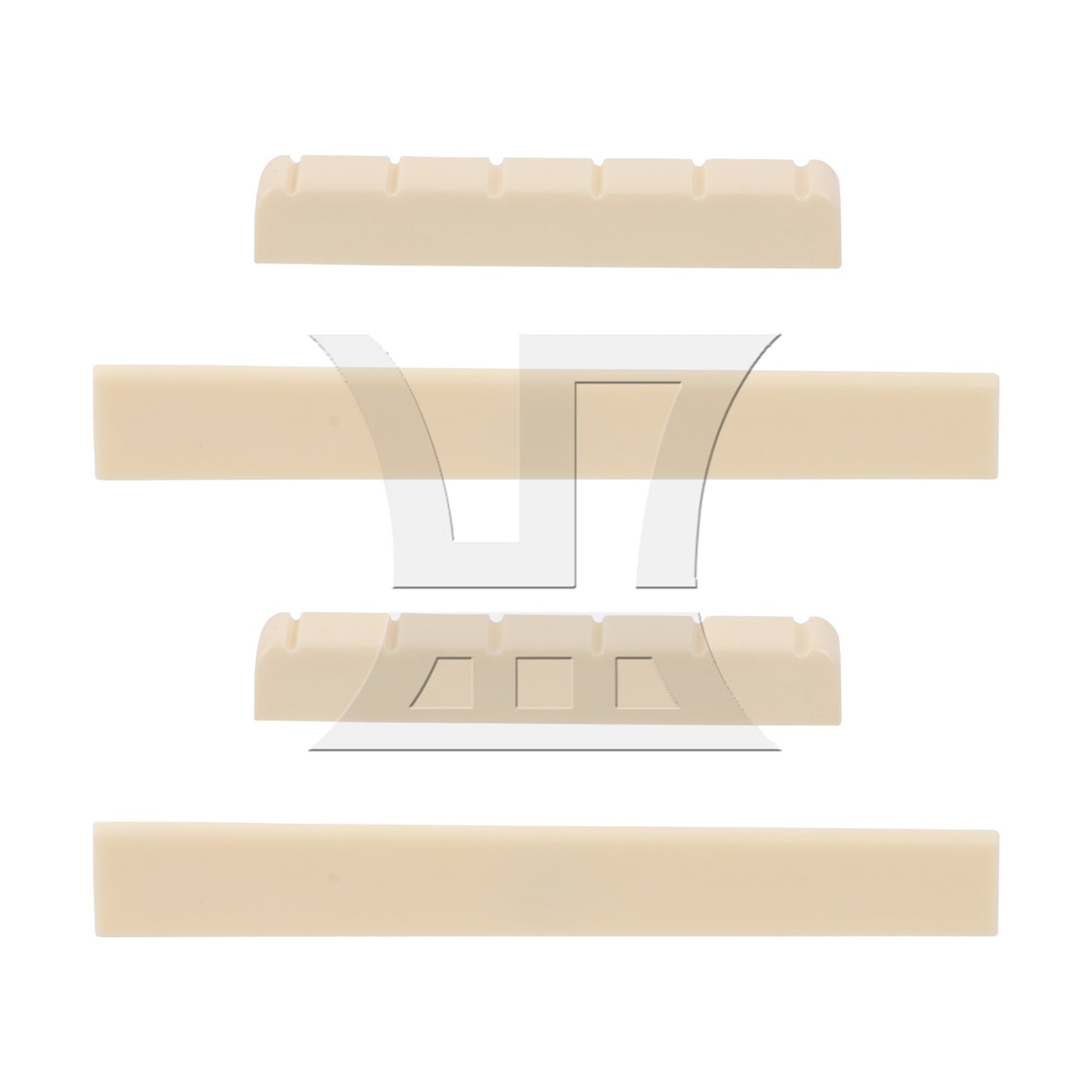 Beige 6 String Classic Guitar BQLZR 52x6x9mm Slotted Nut & 80x3x10mm Saddle