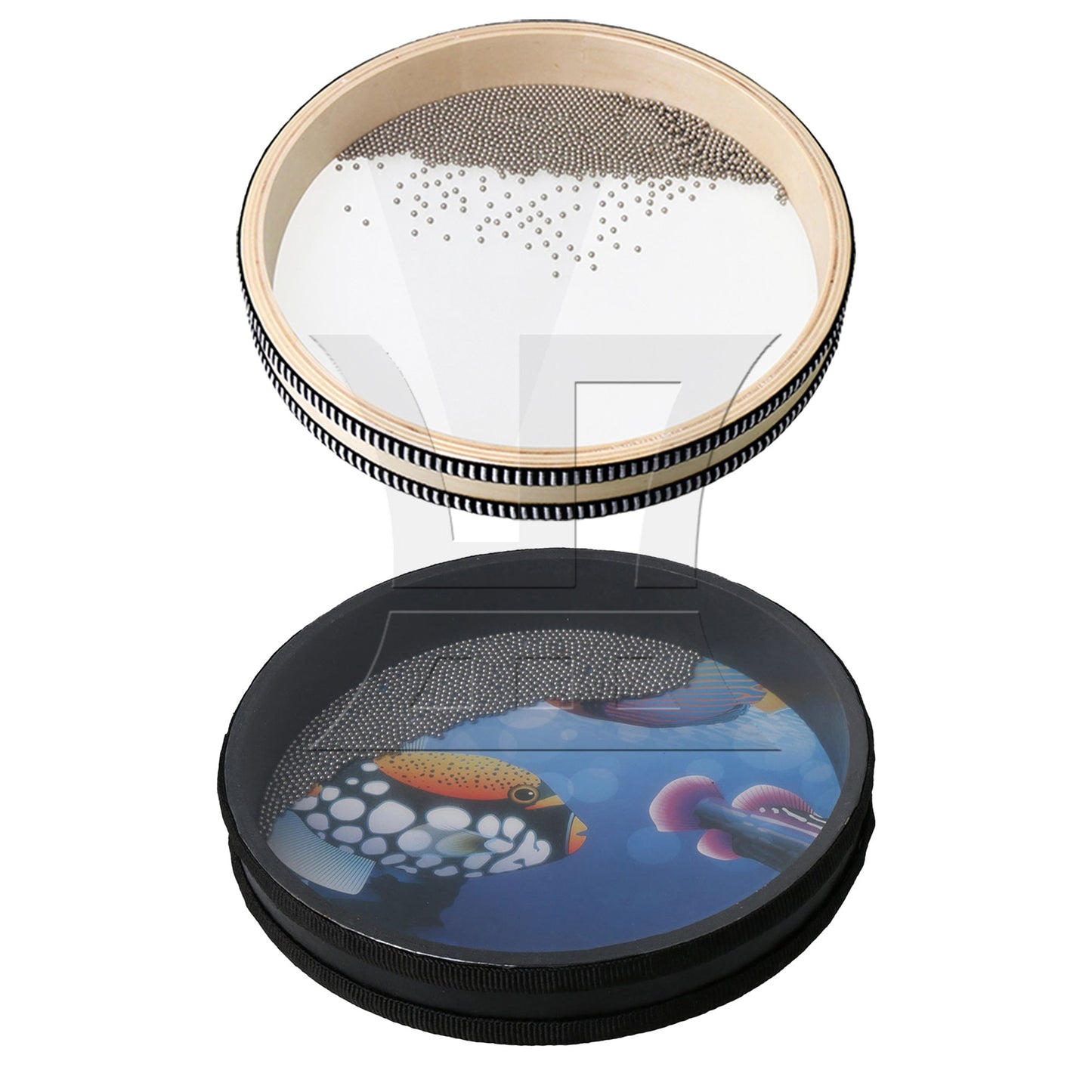 10" Wave Bead Ocean Drum Natural Color Musical Instrument Percussion