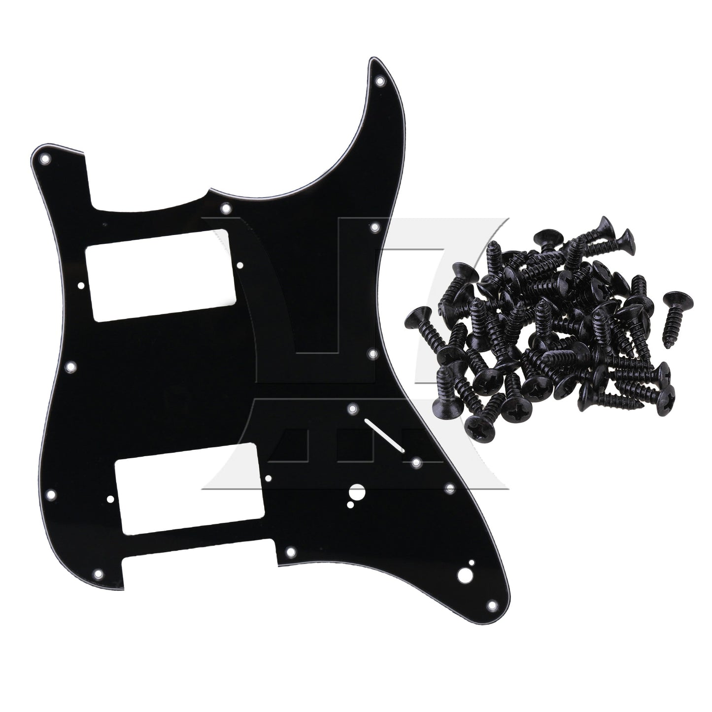 Standard Pickguard 3 Ply Double Humbucker HH Electric Guitar Scratchplate Black