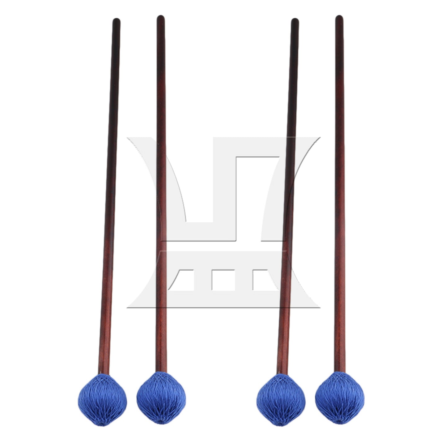 2 x BQLZR Maple Handles and Hard Blue Woolen Yarn Head Marimba Mallets