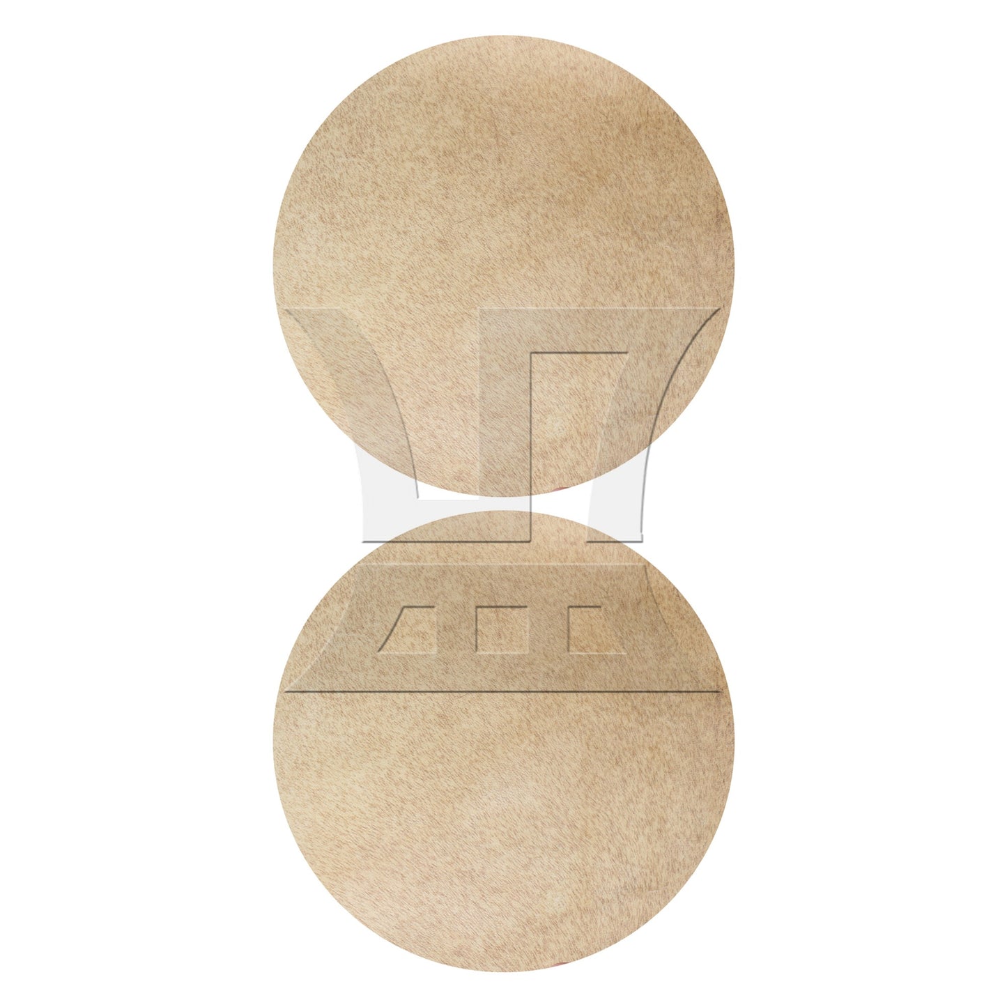 Skin Drums Head for 12 inch African Tambourine Head Replacement Yellow