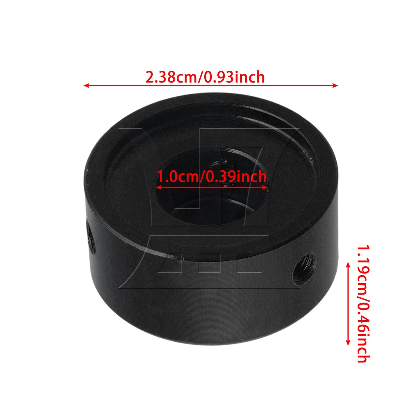 2 Pieces Guitars Effect Pedal Foot Nail Cap 3/8" Inner Diameter Black Metal