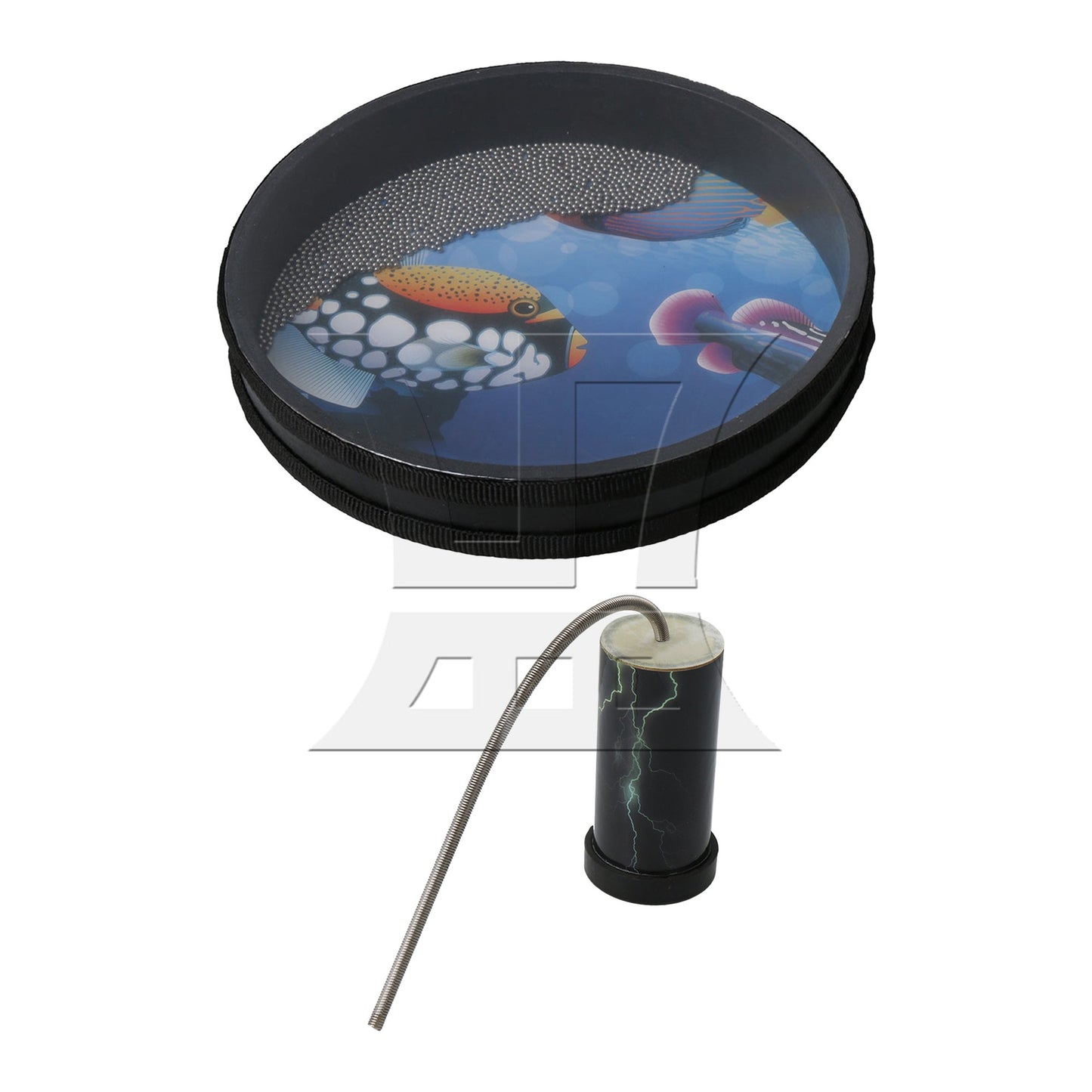 10" Wave Bead Ocean Drum Natural Color Musical Instrument Percussion