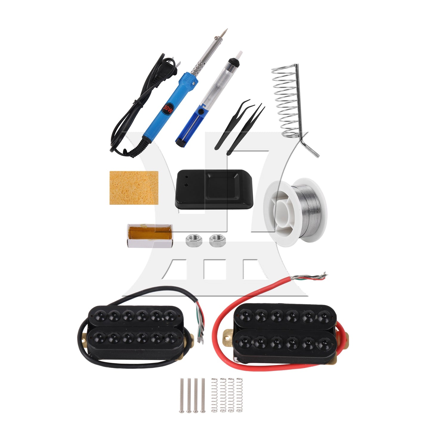 Double Coil Metal Electric Guitar Pickups Rock Humbucker Black HOC-BK-TMB