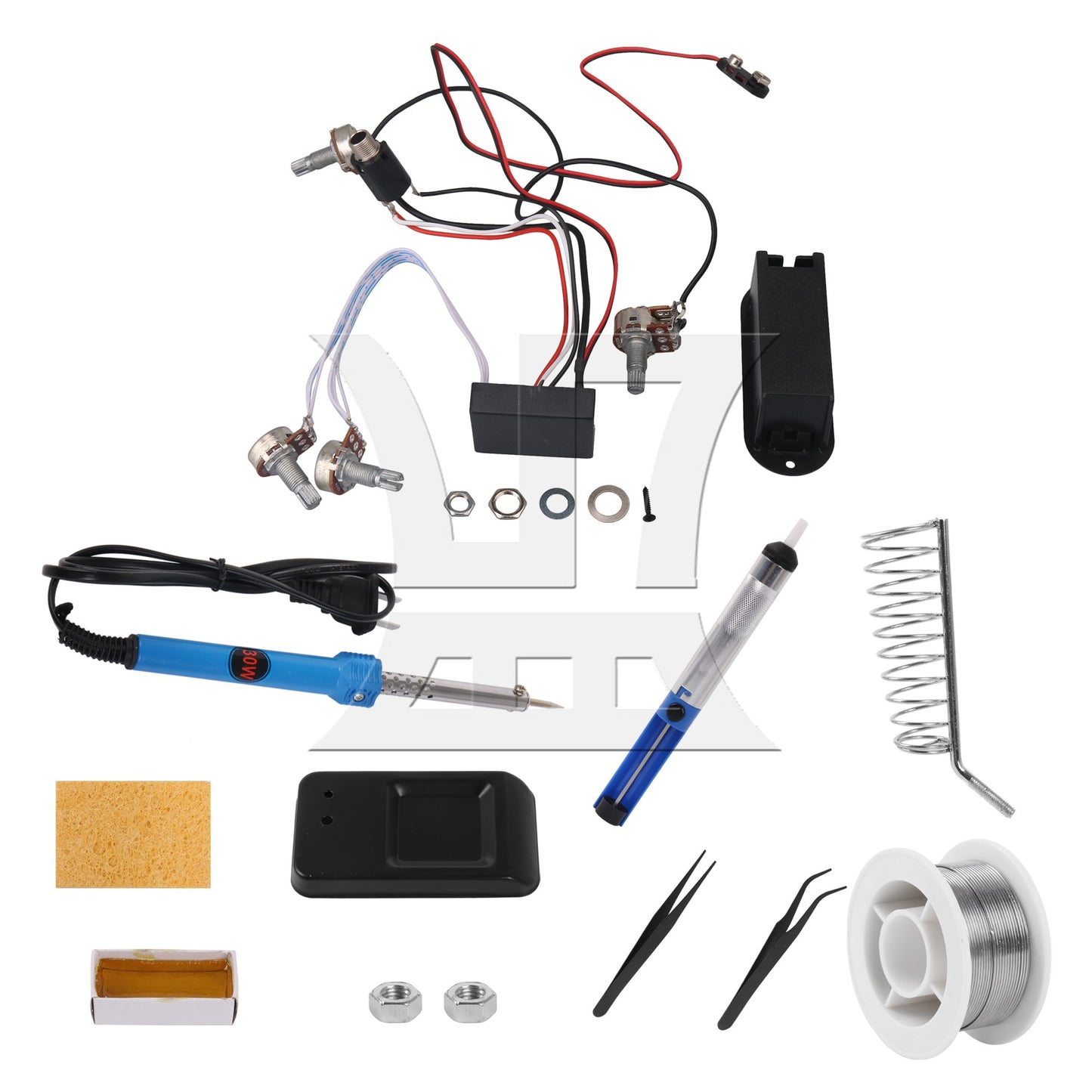 2 Band Preamp Circuit for Active Bass Pickup/ Amplifying circuit