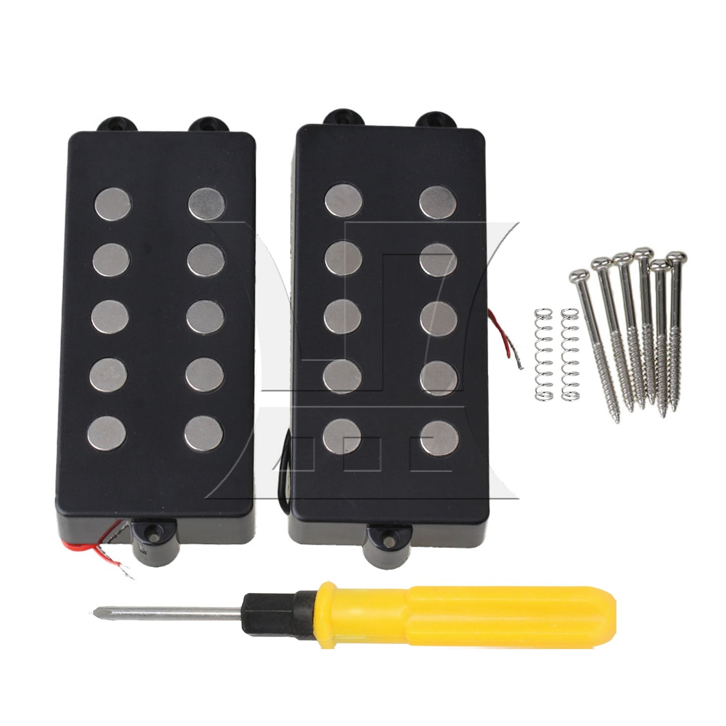 2pcs 5 String Bass Guitar Pickup Humbucker For M Bass Replacement