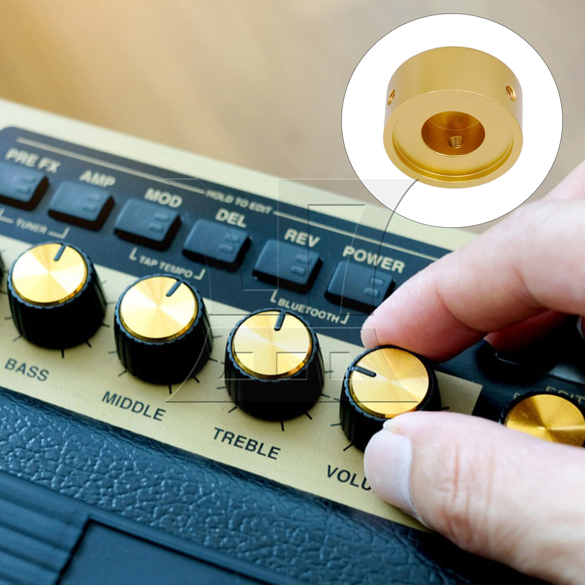 BQLZR Golden Guitar Effects Accessories Stomp Switch Pedal Box Foot Metal Aluminium Alloy Material