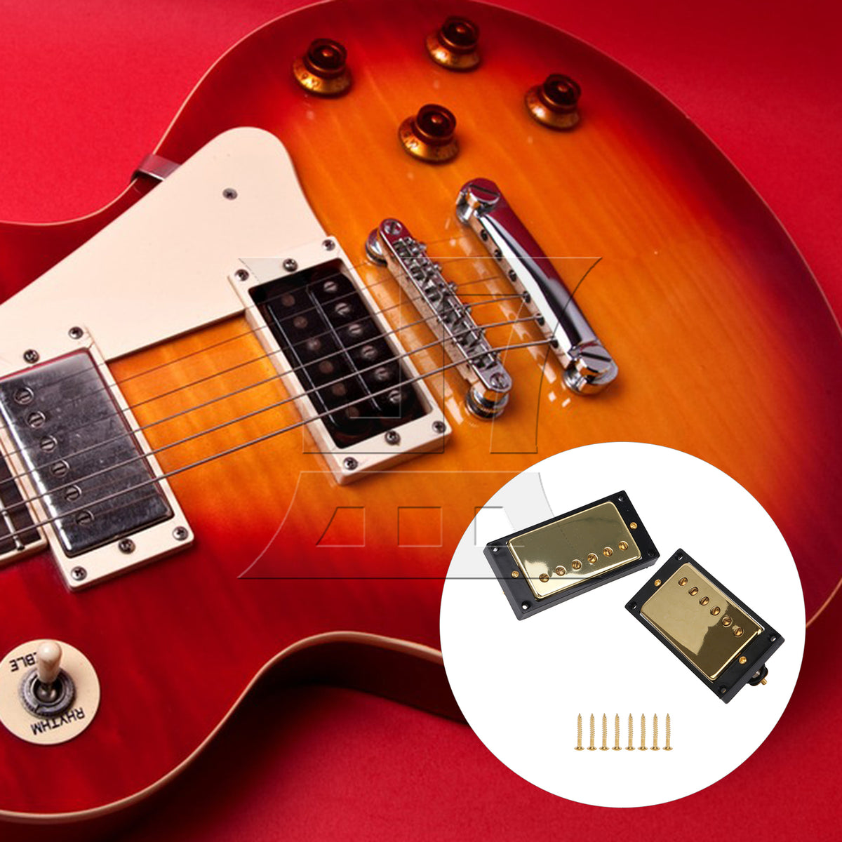 BQLZR 15 Sets Of 30-Piece Guitar Dual-Coil Pickups, High-Quality Material