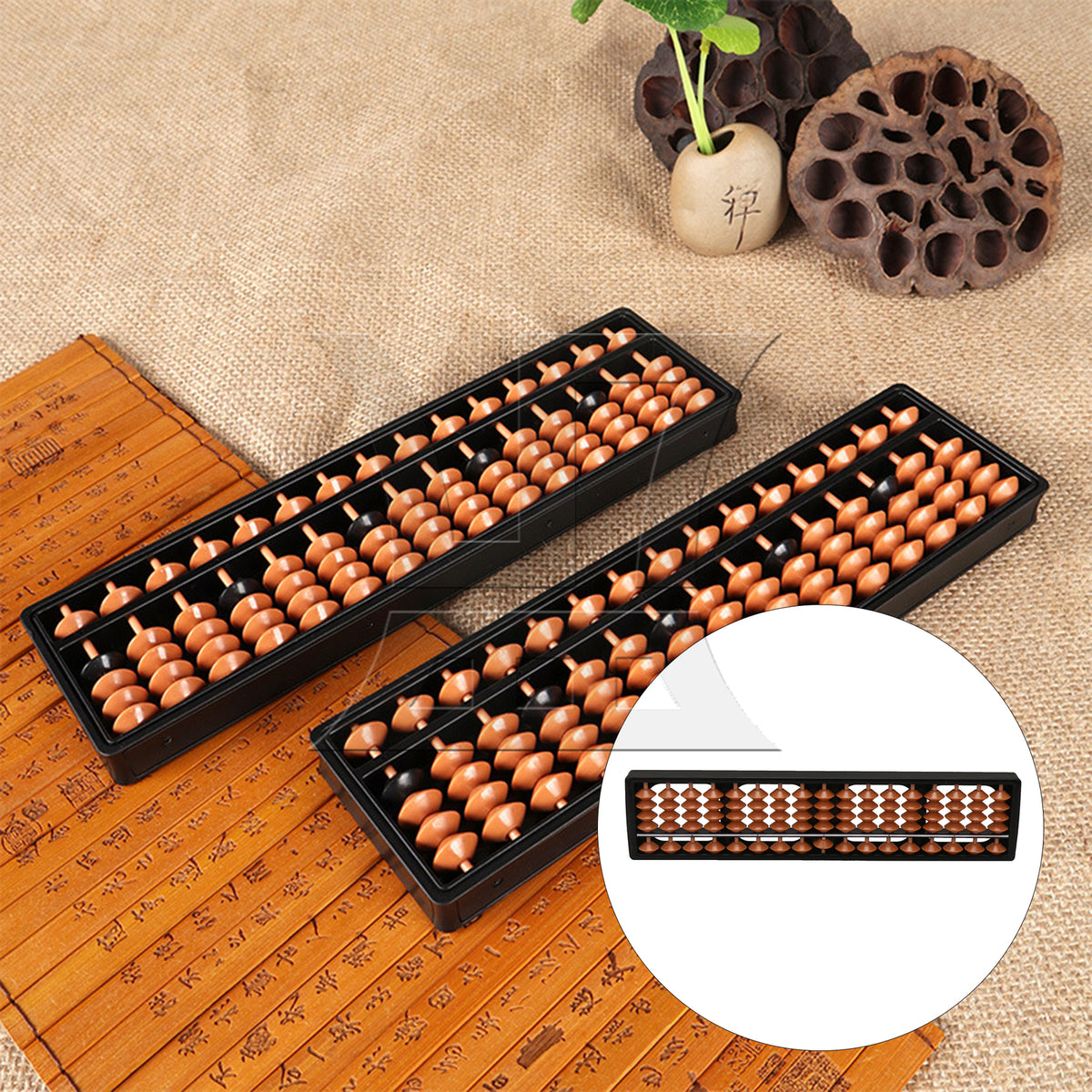 BQLZR 17-Tier 5-Bead ABS Abacus
