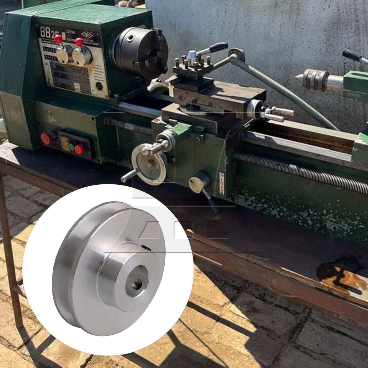 BQLZR Single Groove Shape Pulleys 10 mm Bore for Motor Shaft 3-5 mm Belt