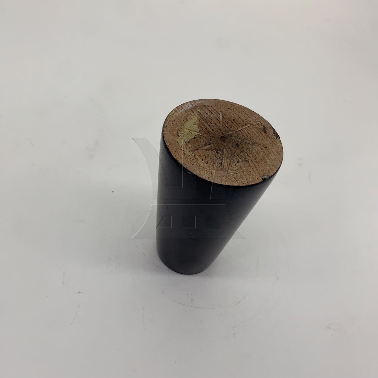 BQLZR 8 Pieces Wood Color Round Furniture Leg 3.15x2.28x1.5inch with Mouting Part