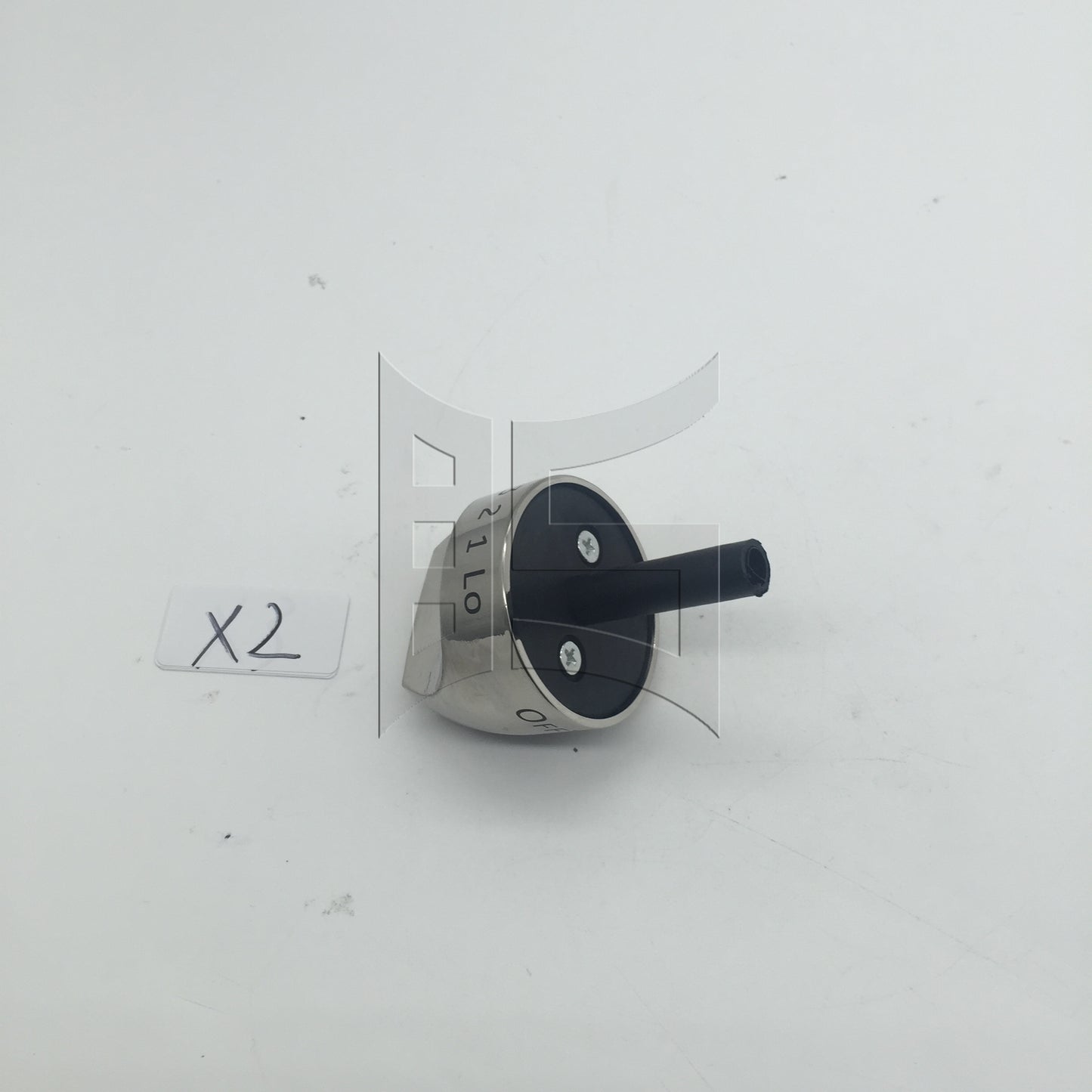BQLZR 2 Pieces WB03K10265 Cooker Top Burner Control Dial Knob 5CM/2inch Dia
