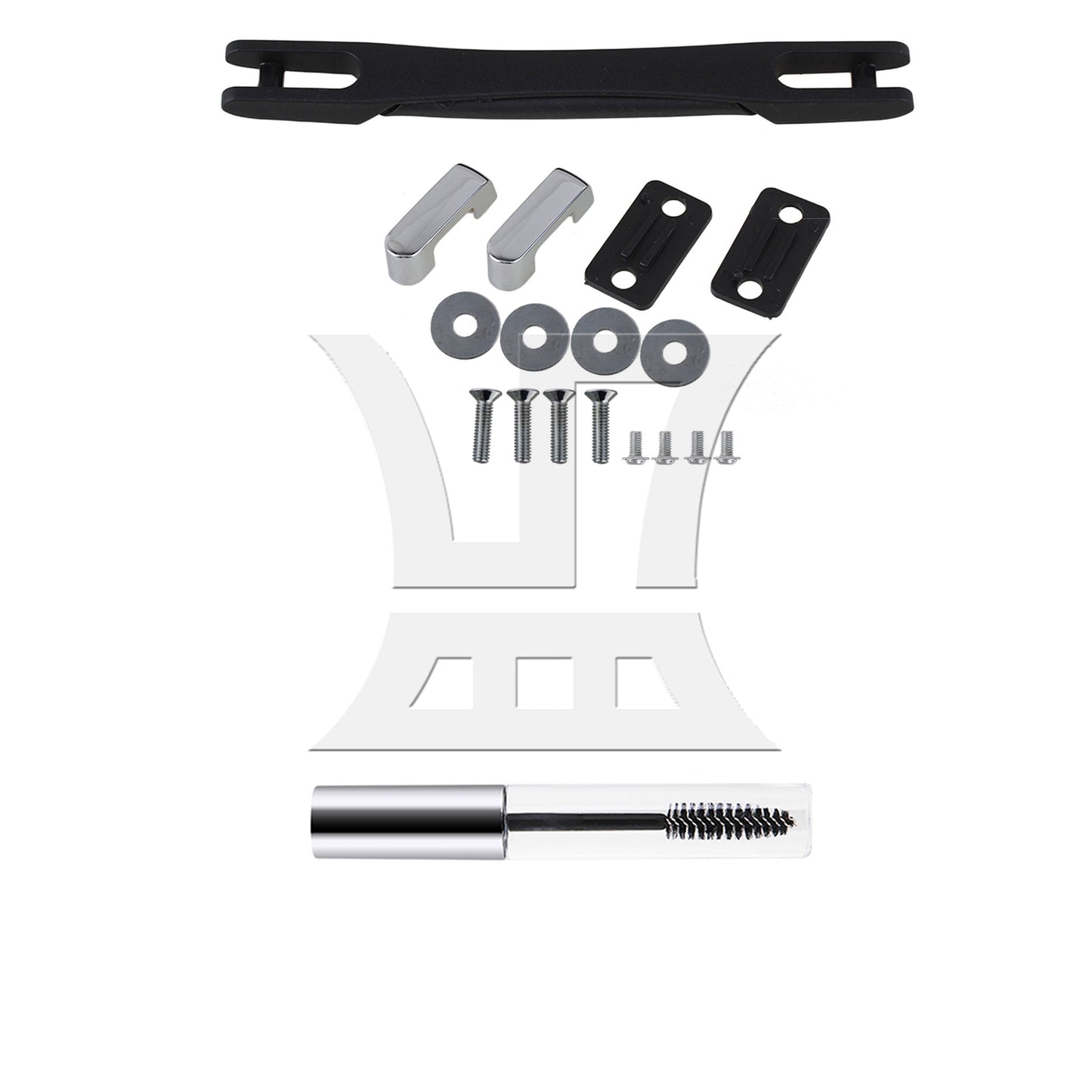 BQLZR Luggage Carry Plastic Handle with Screw B019 12.5cm Black Strap Handle