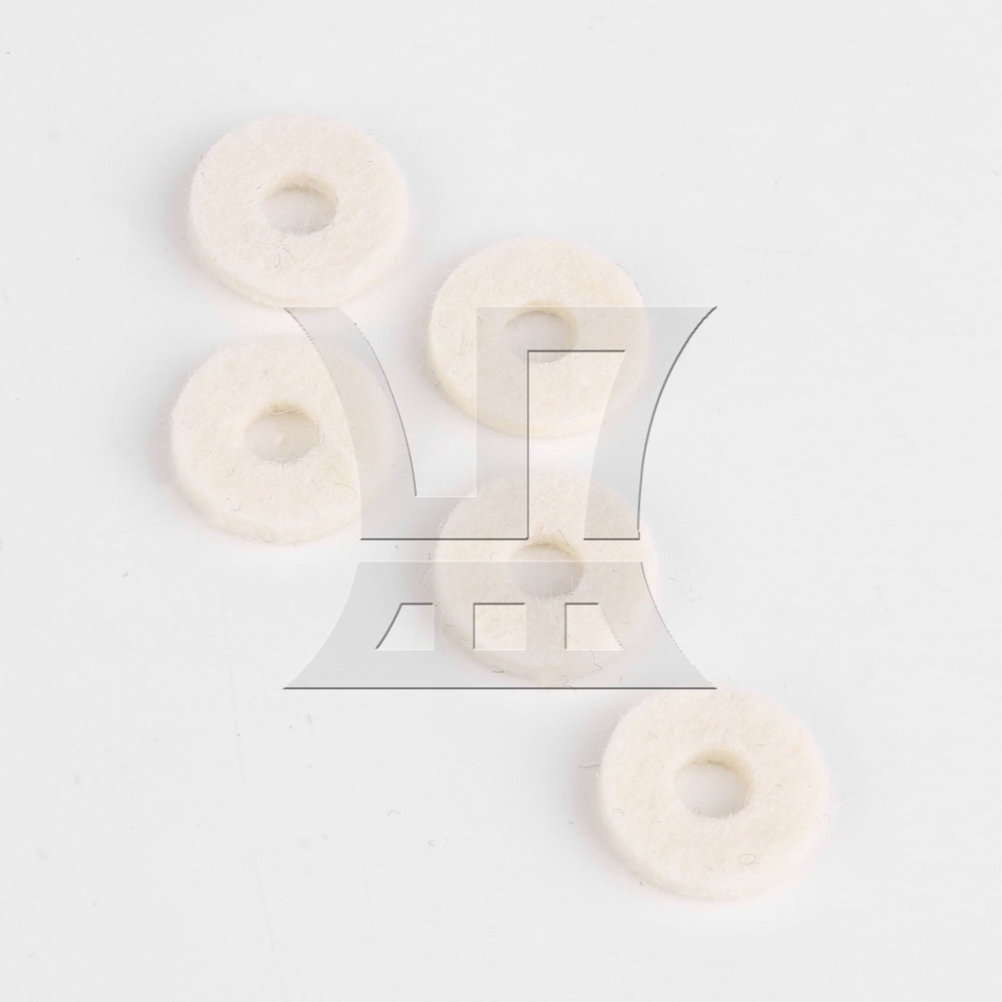 15x6mm White Trumpet Cap felts & 18x11mm Black Trumpet Cap felts Pack of 10