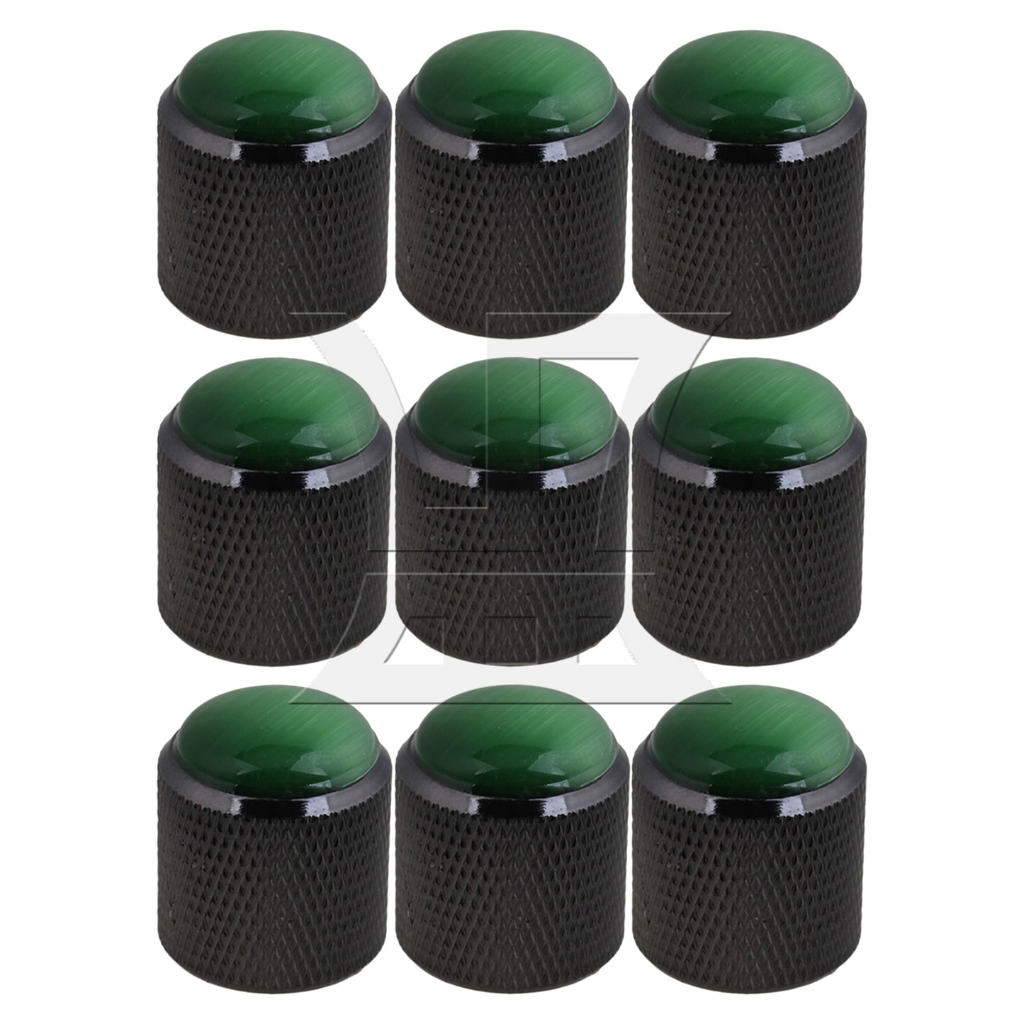 Electric Guitar Bass Volume Tone Control Knob 0.89inch H x 0.75inch Dia Green