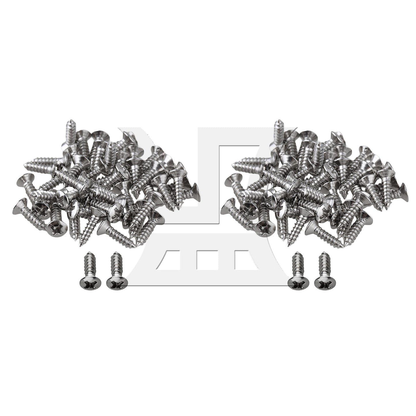 50 x Chrome Guitar Bass Pickguard Screws For Guitar