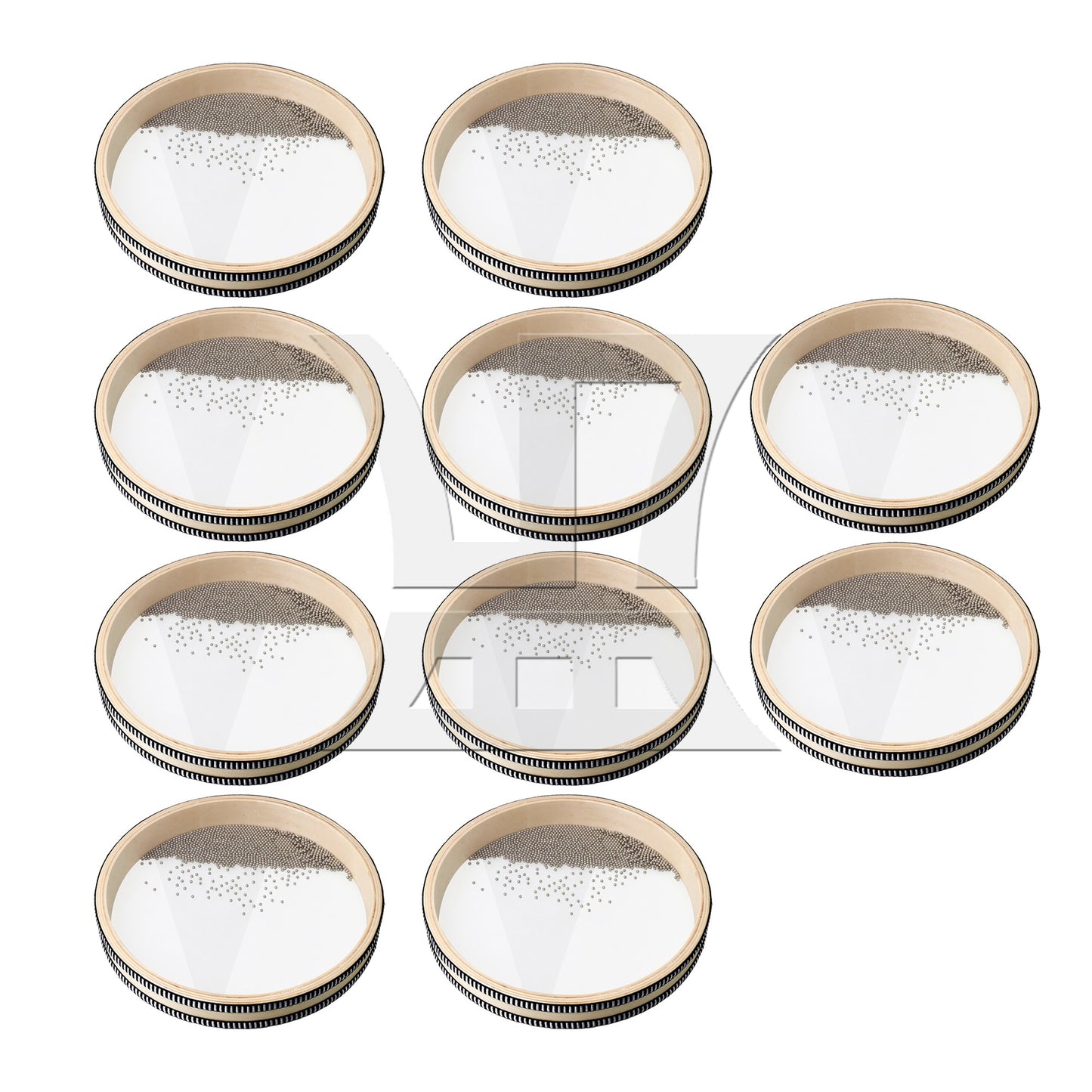 10" Wave Bead Ocean Drum Natural Color Musical Instrument Percussion