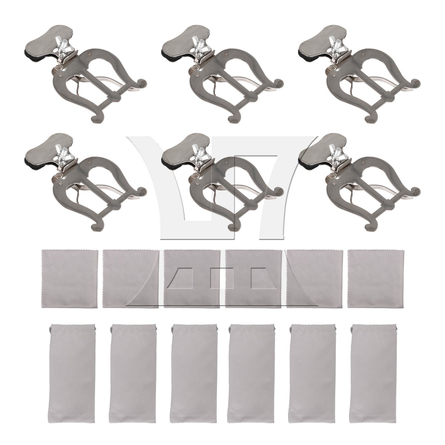 Plating Baritone Trombone Euphonium Stand with File Folder for Music Book Clip