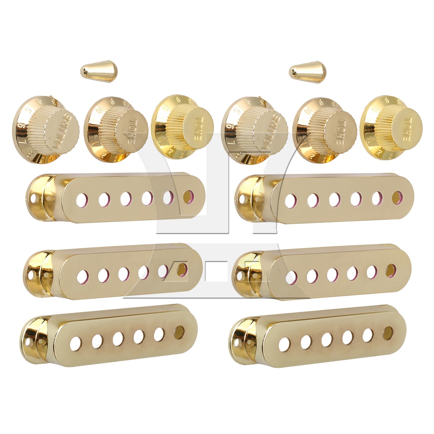 Cream Guitar Parts Set Switch tip Single coil Pickup Cover 1 volume 2 Tone Knobs