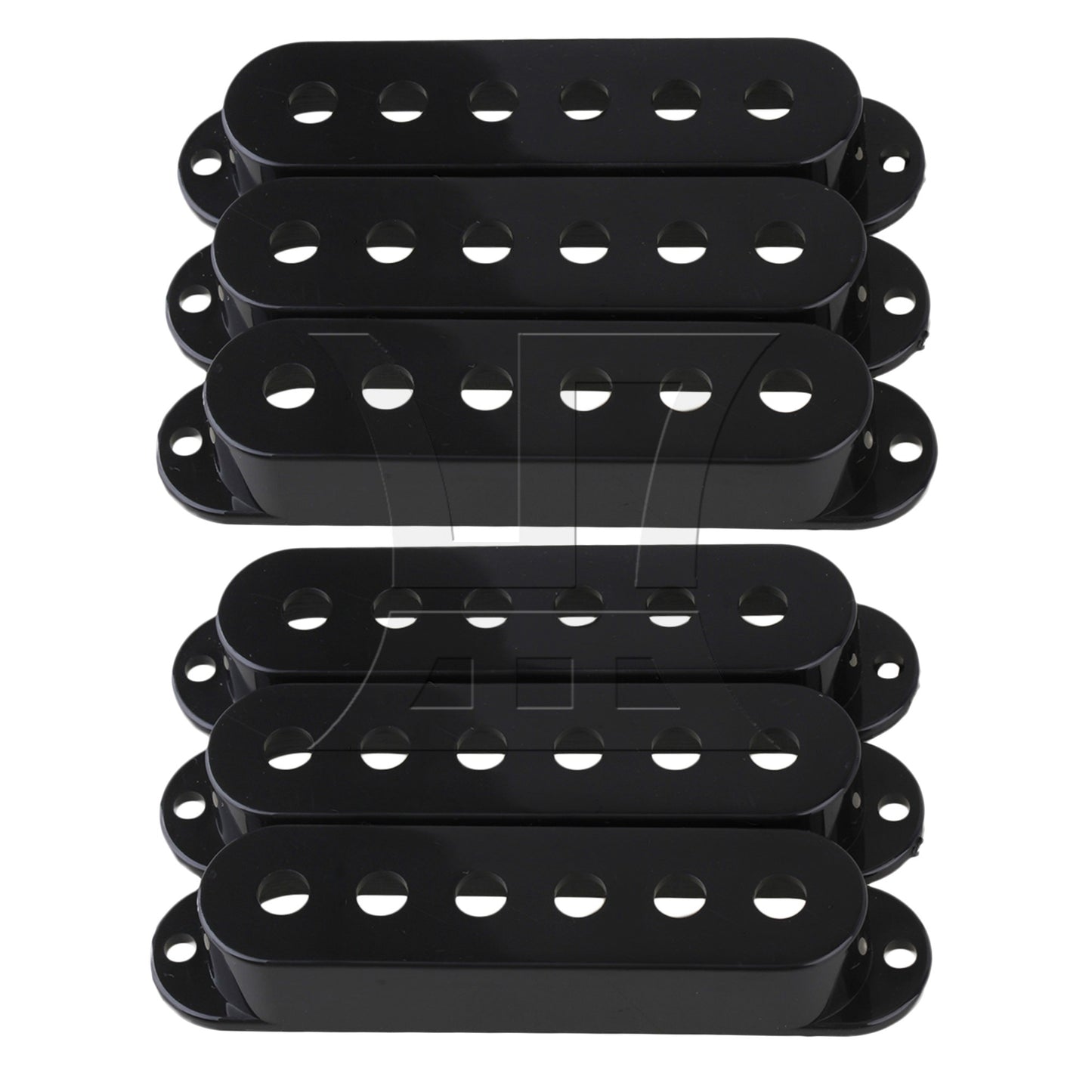 Black SET OF 3 PICKUP COVERS FOR Electric Guitar Pickup