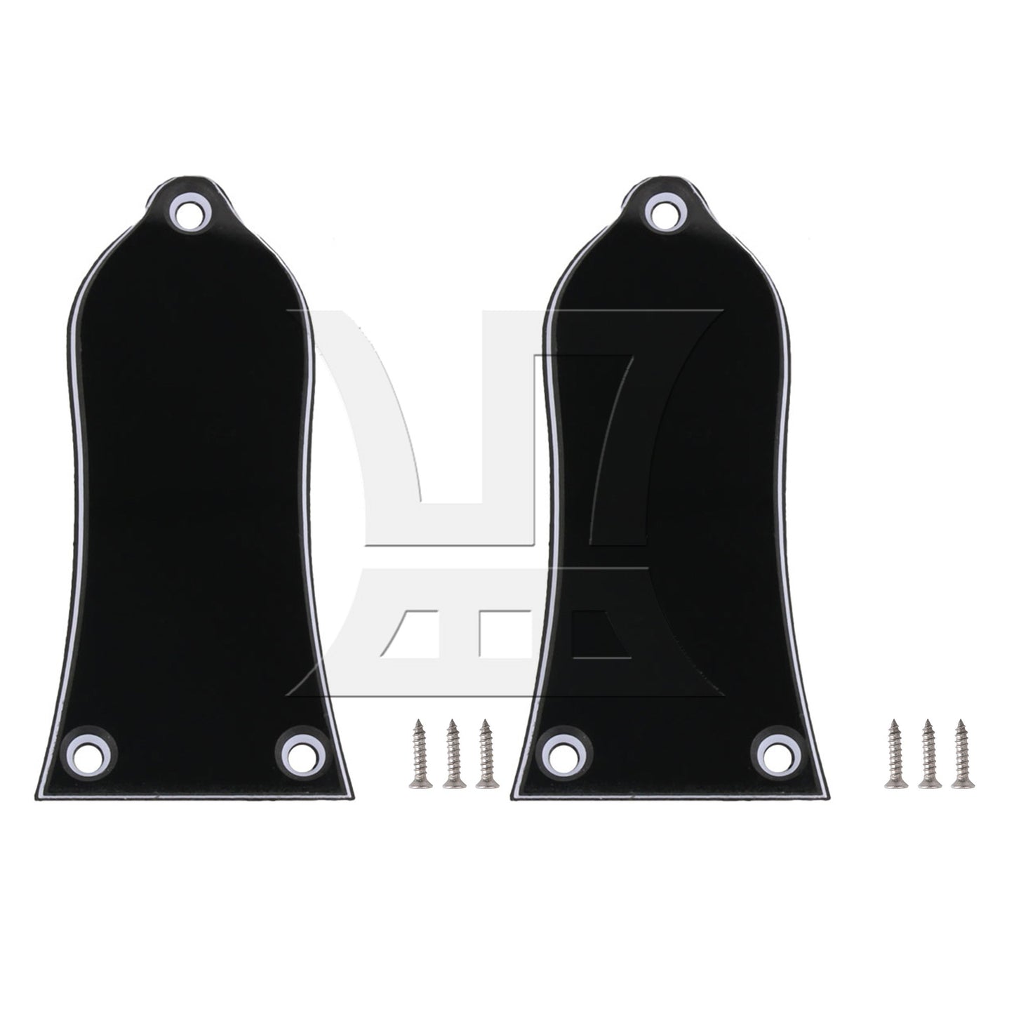 3 Holes 3Ply Bell Shape Electric Guitar Truss Rod Cover Plate HA-1005