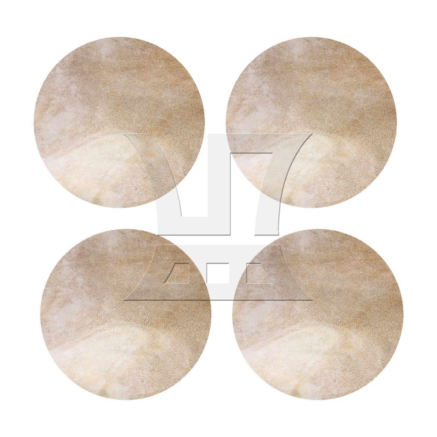 Skin Drums Head for 12 inch African Tambourine Head Replacement Yellow