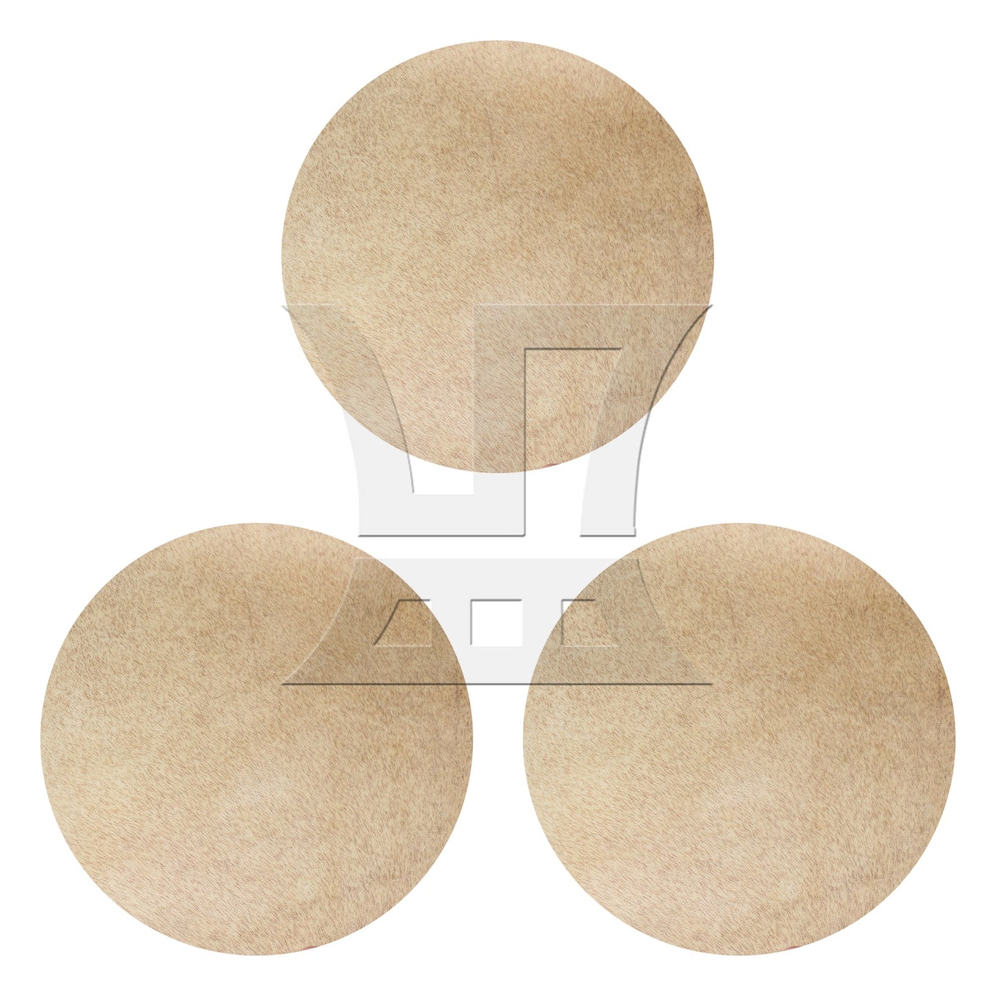 Skin Drums Head for 12 inch African Tambourine Head Replacement Yellow