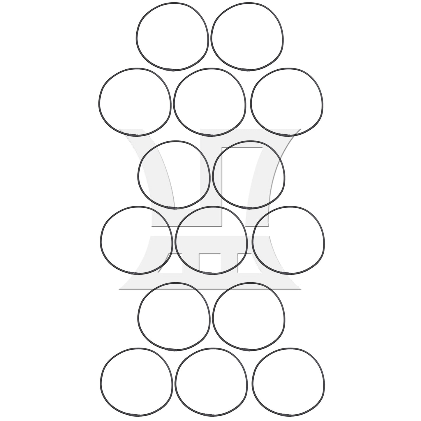 5pcs Black Ring Elastic Bands Replacement for Shock Mount Holder Clip