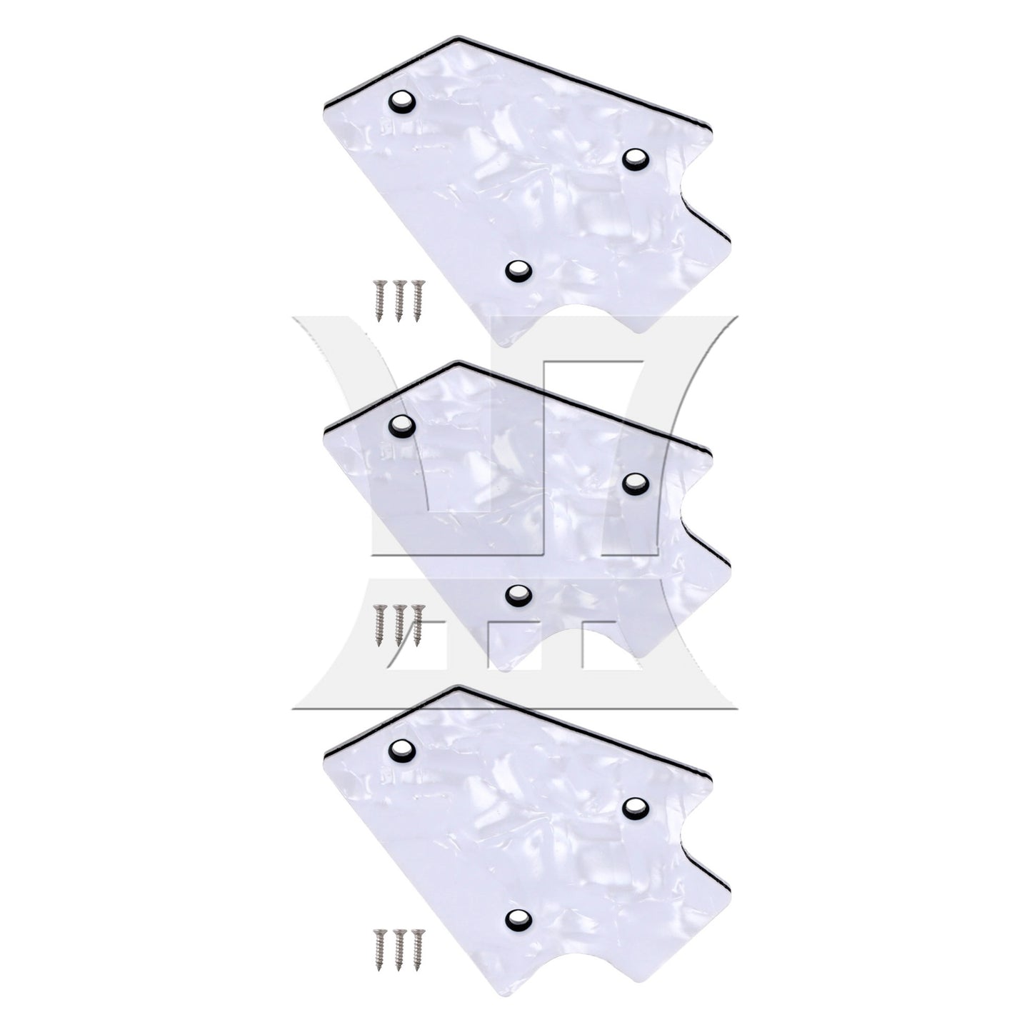 3 Plates White-Black-White Electric Guitar Neck Original Truss Rod with 3 Hole