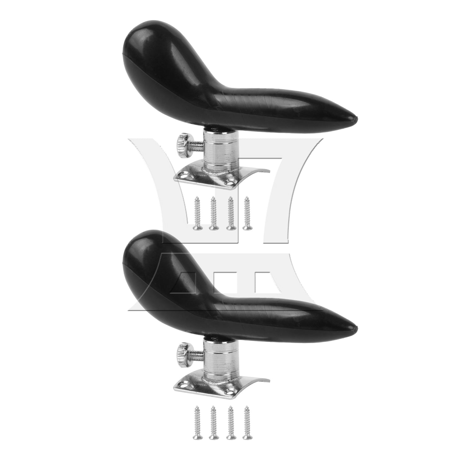 Black Bassoon Hand Holder Hand Saddle with 20x20mm Silver Plated Base