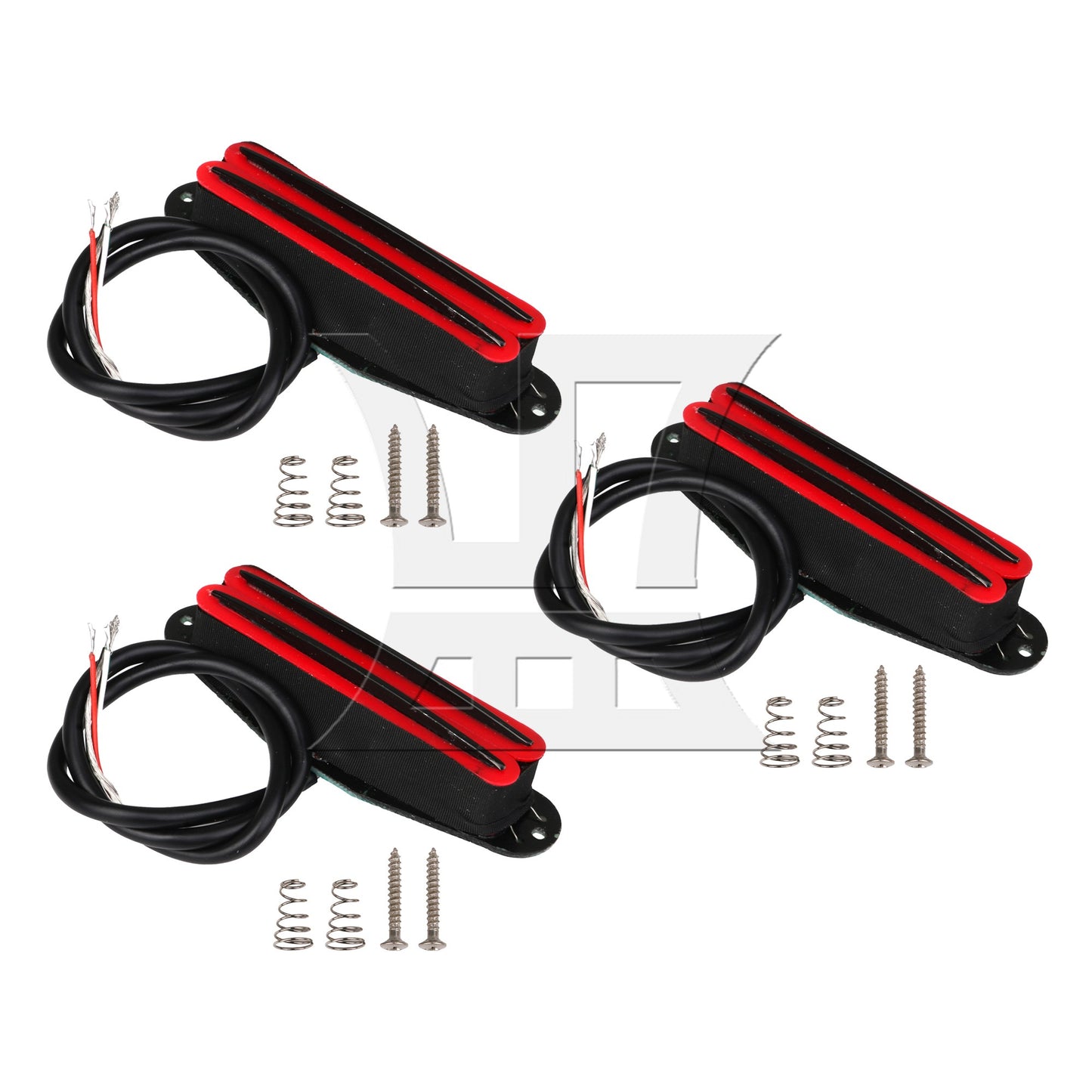 8.3x3cm Red Dual Electric Guitar Double Coil Pickup Musical Parts