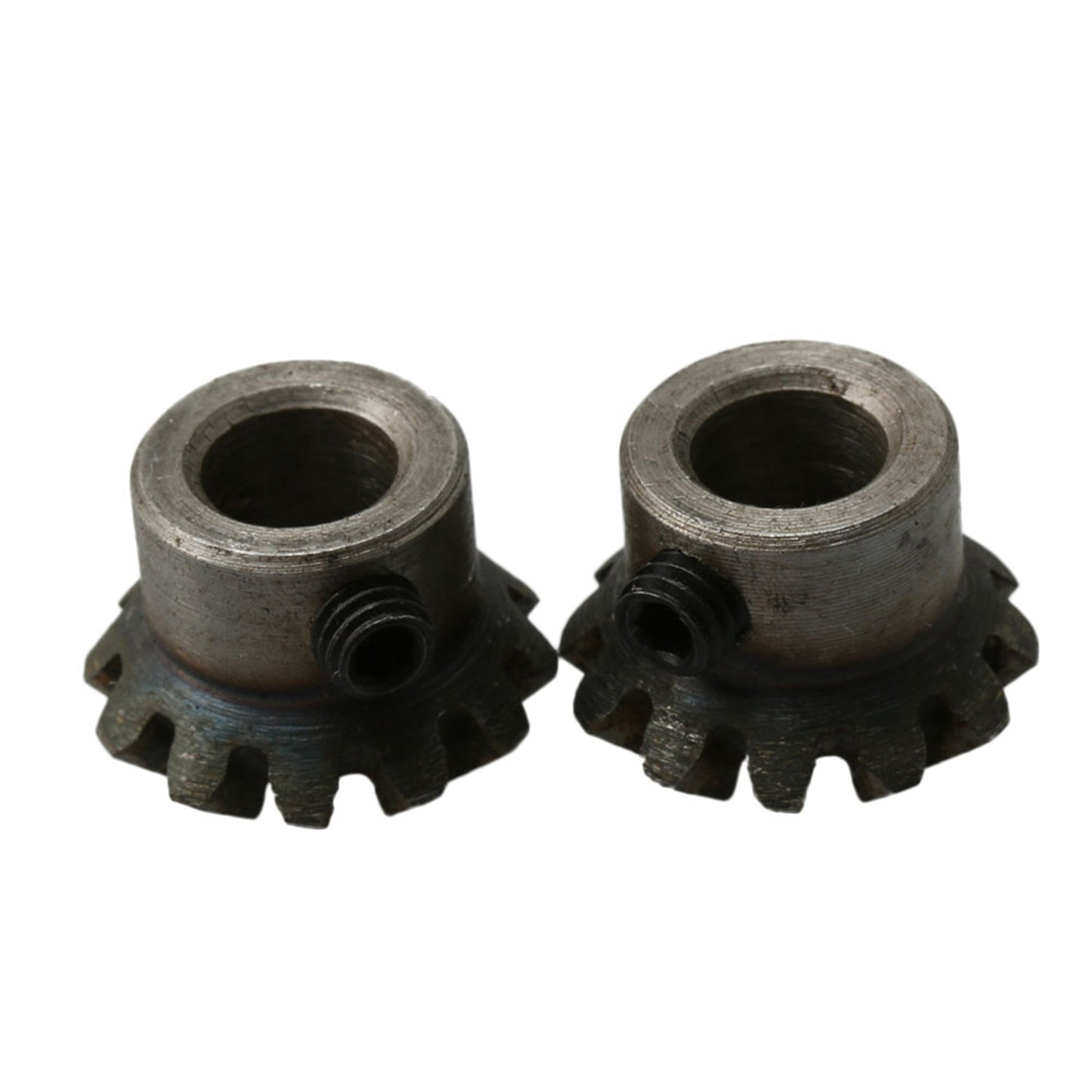 BQLZR 45# Steel 1.5 Modules 12 Teeth 8mm Hole Diameter 20mm OD Tapered Bevel Gear Wheel for Mechanical Accessory Pack of 2