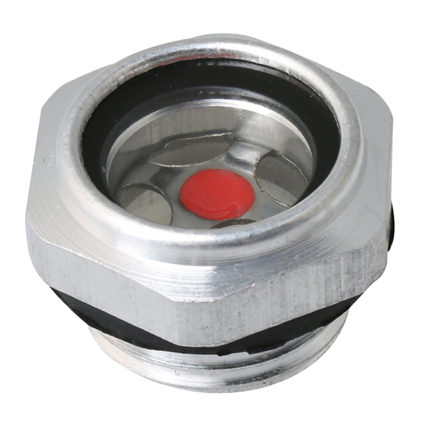 BQLZR G1/2 Aluminum Alloy Male Threaded Oil Liquid Level Clear Sight Glass Indicator
