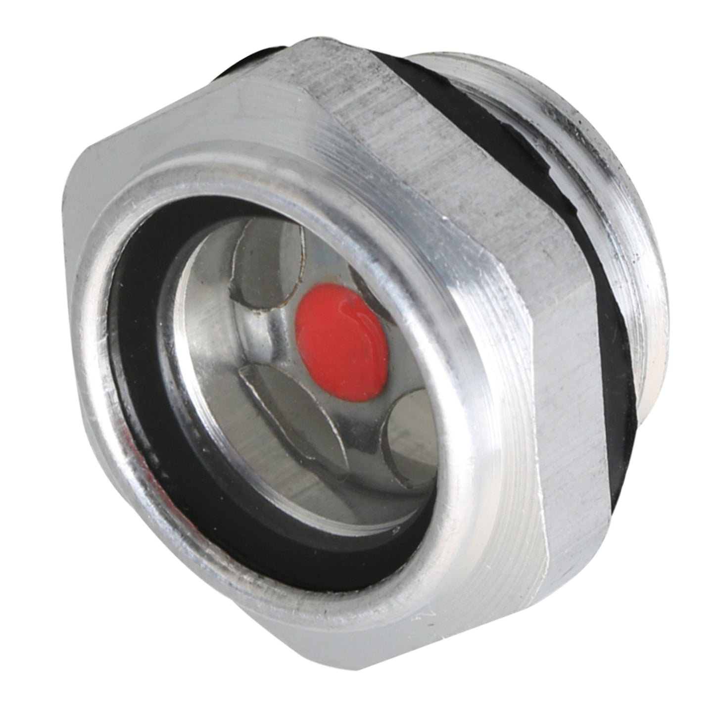 BQLZR G1/2 Aluminum Alloy Male Threaded Oil Liquid Level Clear Sight Glass Indicator