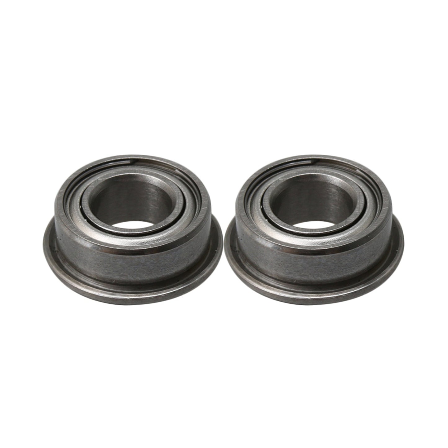 BQLZR Silver MF105ZZ Mini Ball Bearings Double-Shielded Flanged Ball Bearings 5x10x4mm Pack of 10