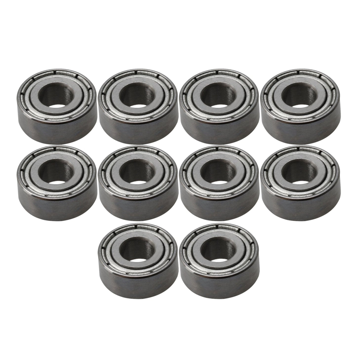 BQLZR 4x10x4mm Bearing Steel Metal Miniature Mini Ball Bearing Micro Bearings MR104ZZ Pack of 10